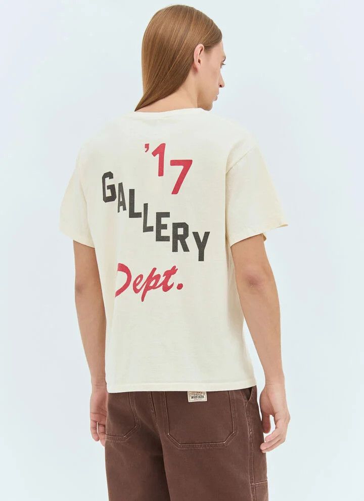 Gallery Dept. o1mle0226 Boxing Merch T-Shirt in Cream Size US XXL / EU 58 / 5 - 5 Thumbnail