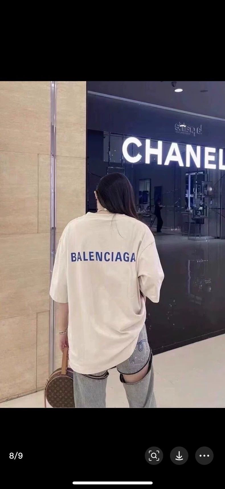 Balenciaga Balenciaga Beige short-sleeved T-shirt 2505-Nextarrow Size US M / EU 48-50 / 2 - 9 Thumbnail