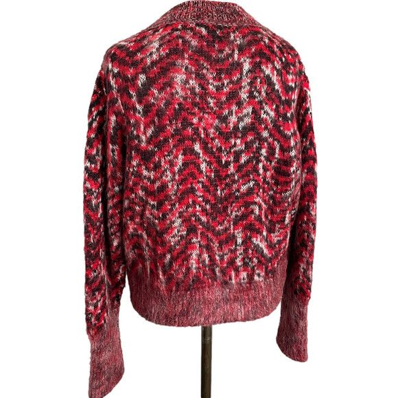Other Italian Red Lightweight Mohair Wool Blend Sweater​ - Medium Size M / US 6-8 / IT 42-44 - 6 Thumbnail