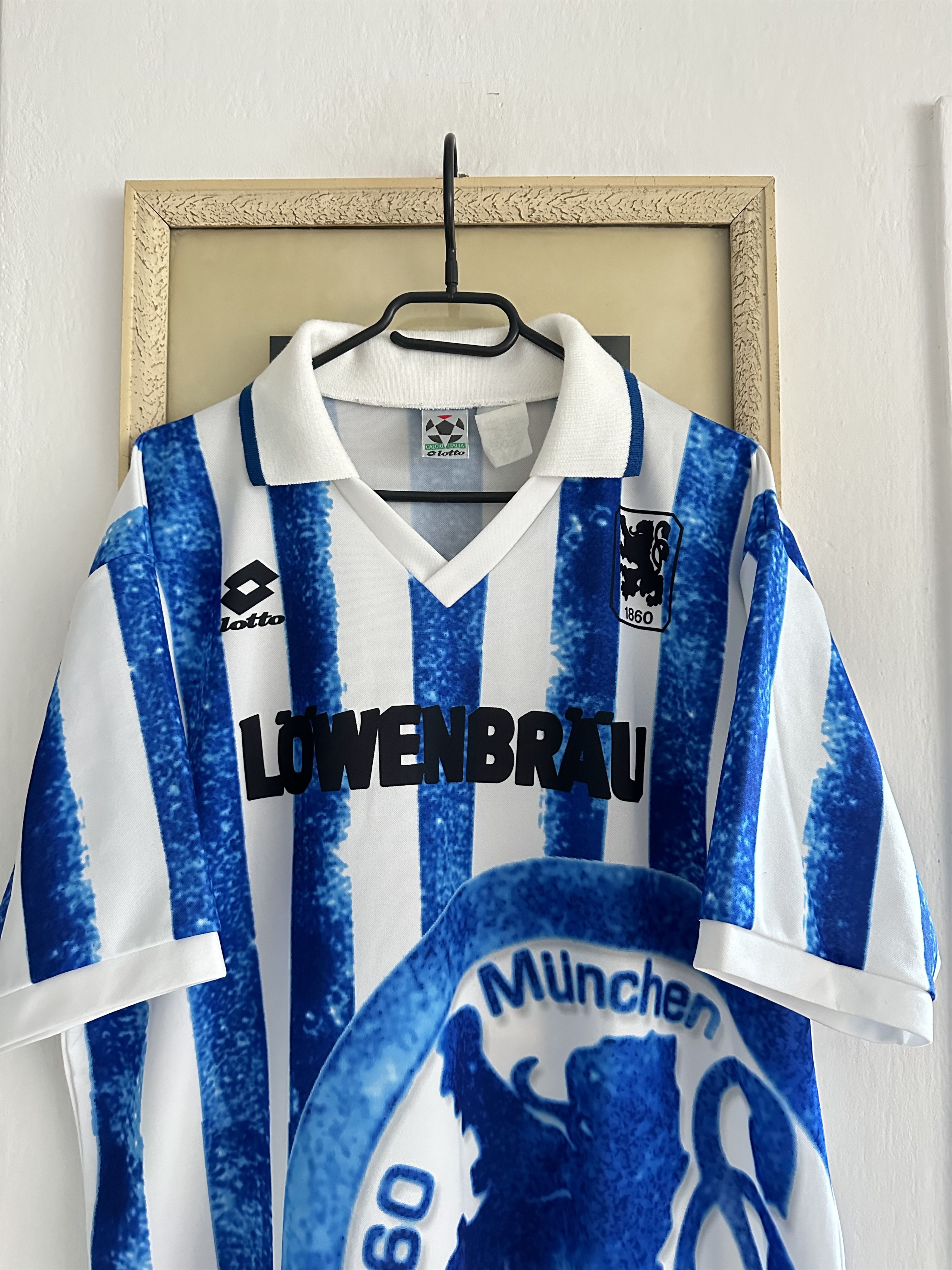 Vintage 1860 Munich football shirt 1994 Soccer Jersey Lotto Rare Size US XXL / EU 58 / 5 - 2 Thumbnail