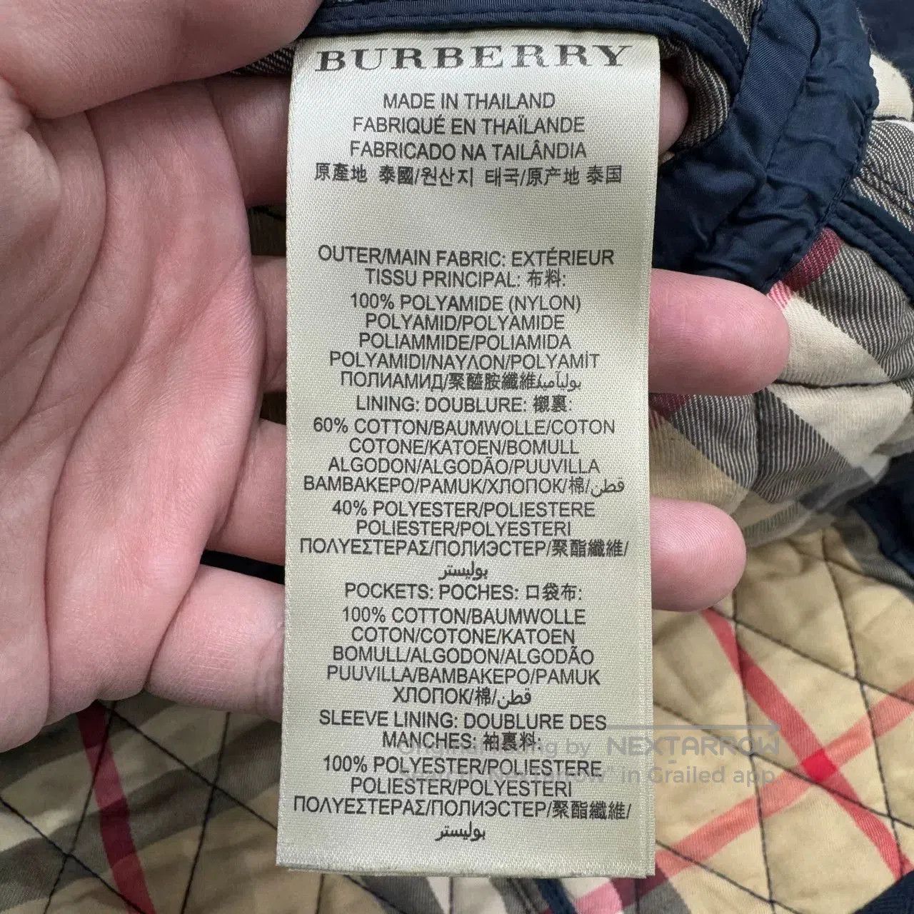 Burberry Burberry Diamond Check Cotton Jacket. Size US M / EU 48-50 / 2 - 3 Thumbnail
