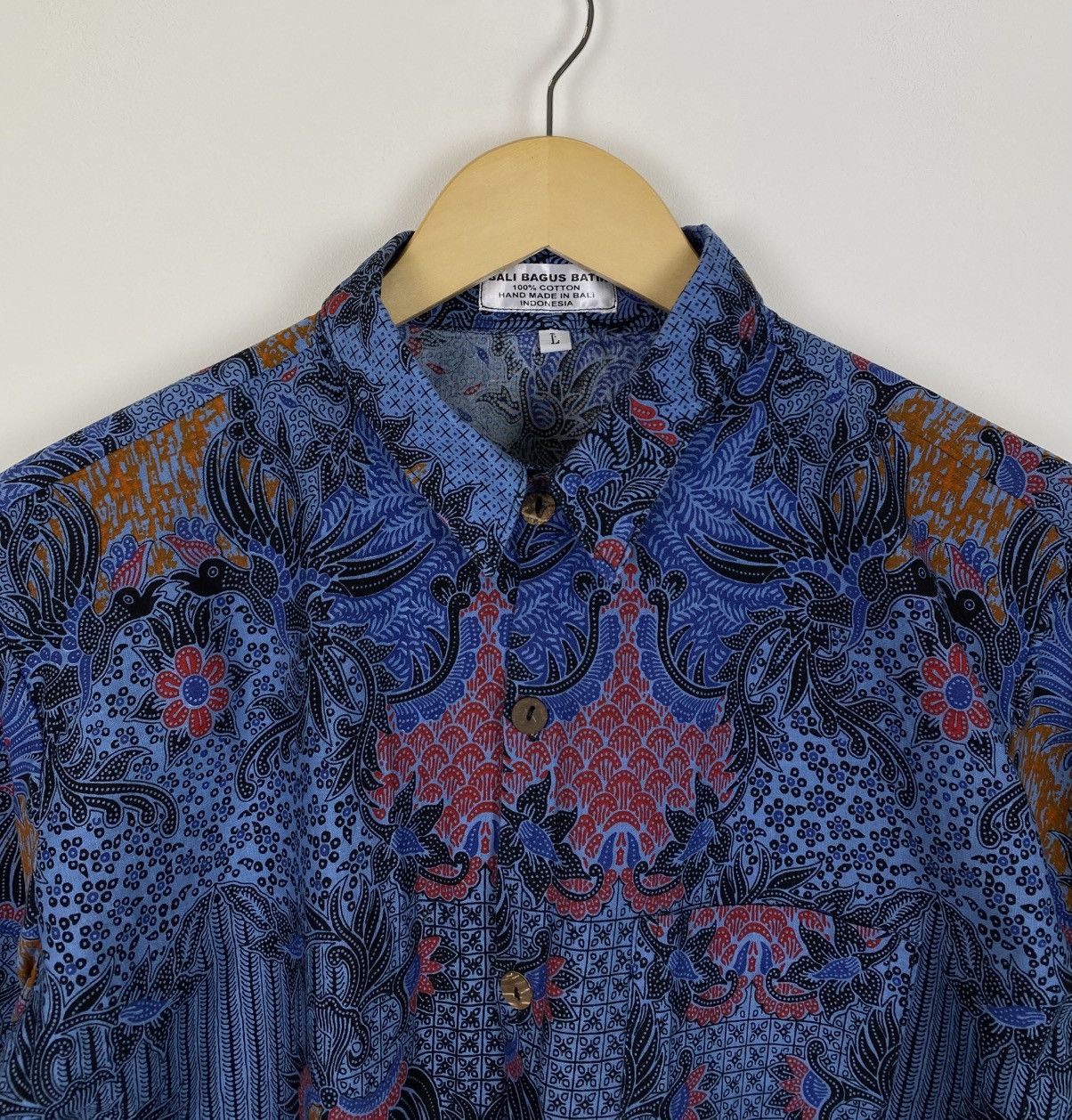 Other Vintage Bali Bagus Batik Crazy Art Hawaiian Shirt Hand Made Size US L / EU 52-54 / 3 - 2 Thumbnail