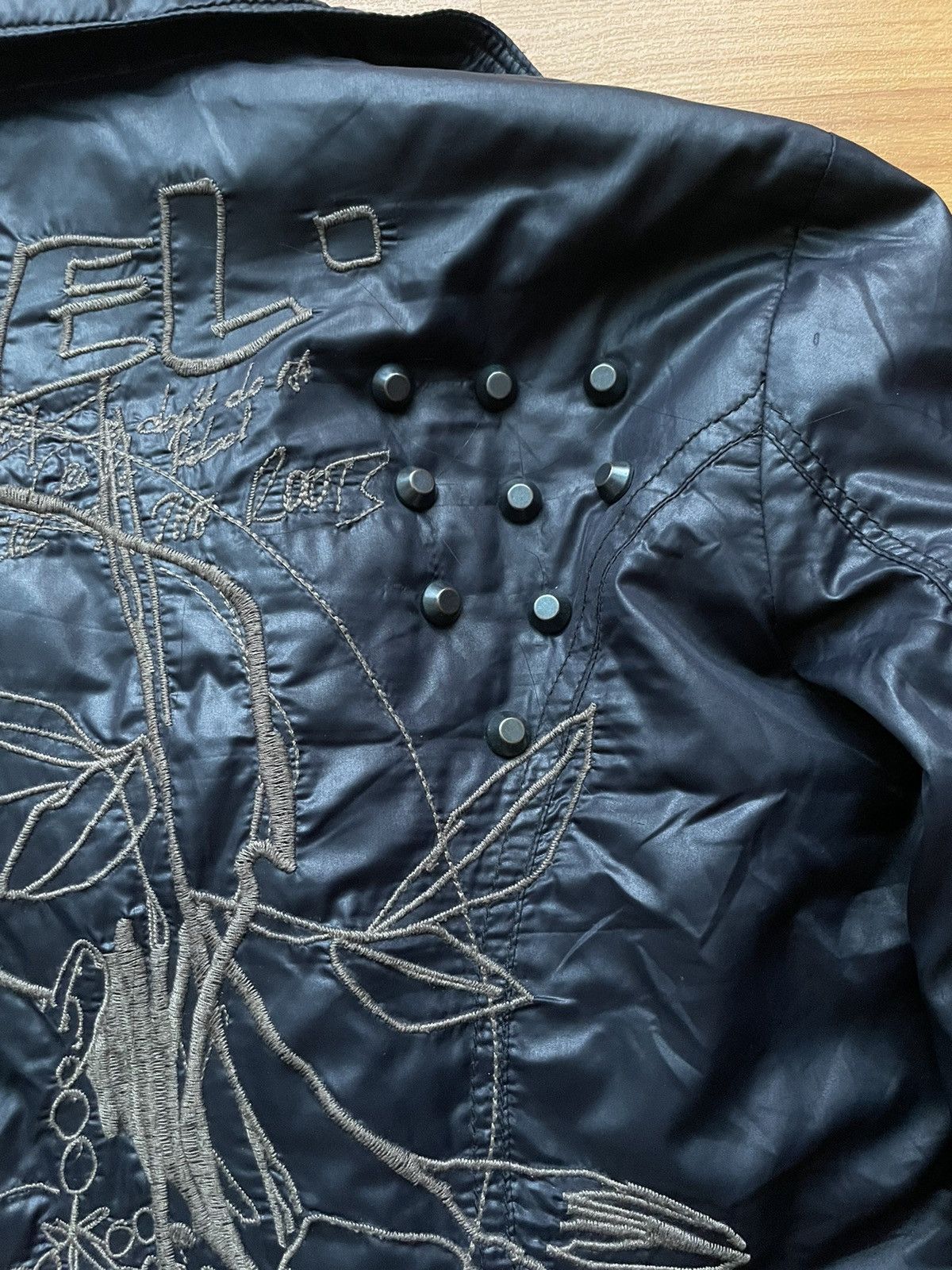 Diesel Vintage Diesel Logo Avant Garde Biker Jacket Backprint Size XS / US 0-2 / IT 36-38 - 18 Thumbnail