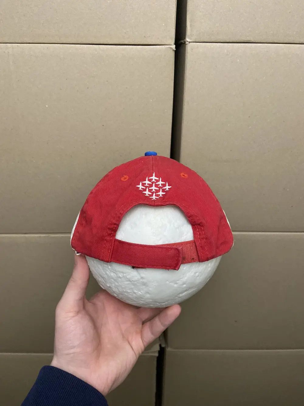 Vintage 🦅 VINTAGE RED ARROWS USA AIR FORCE CAP HAT MILITARY AVIATOR Size ONE SIZE - 3 Thumbnail