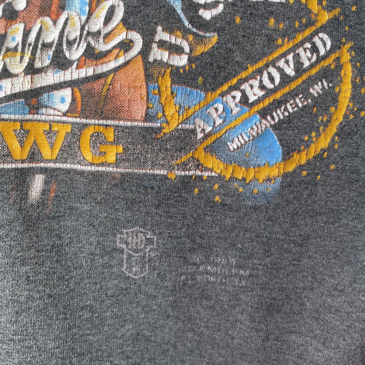 Harley Davidson Vintage 3D Emblem Tag Harley Davidson Hog Genuine Hawg 1989 Size US XL / EU 56 / 4 - 5 Thumbnail