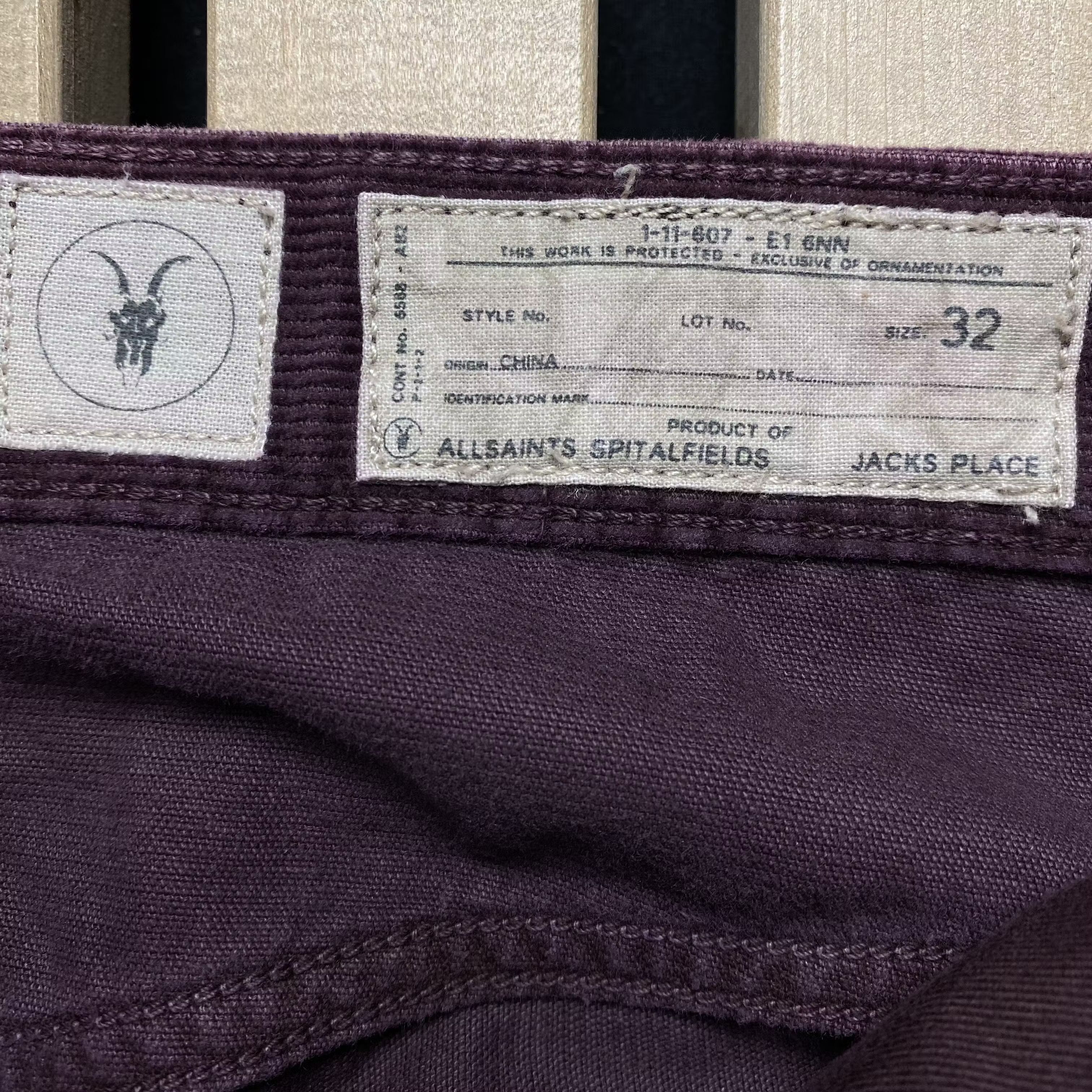 Allsaints Mens Pants Jeans Allsaints Size 32 Jacks Place Size US 32 / EU 48 - 6 Thumbnail