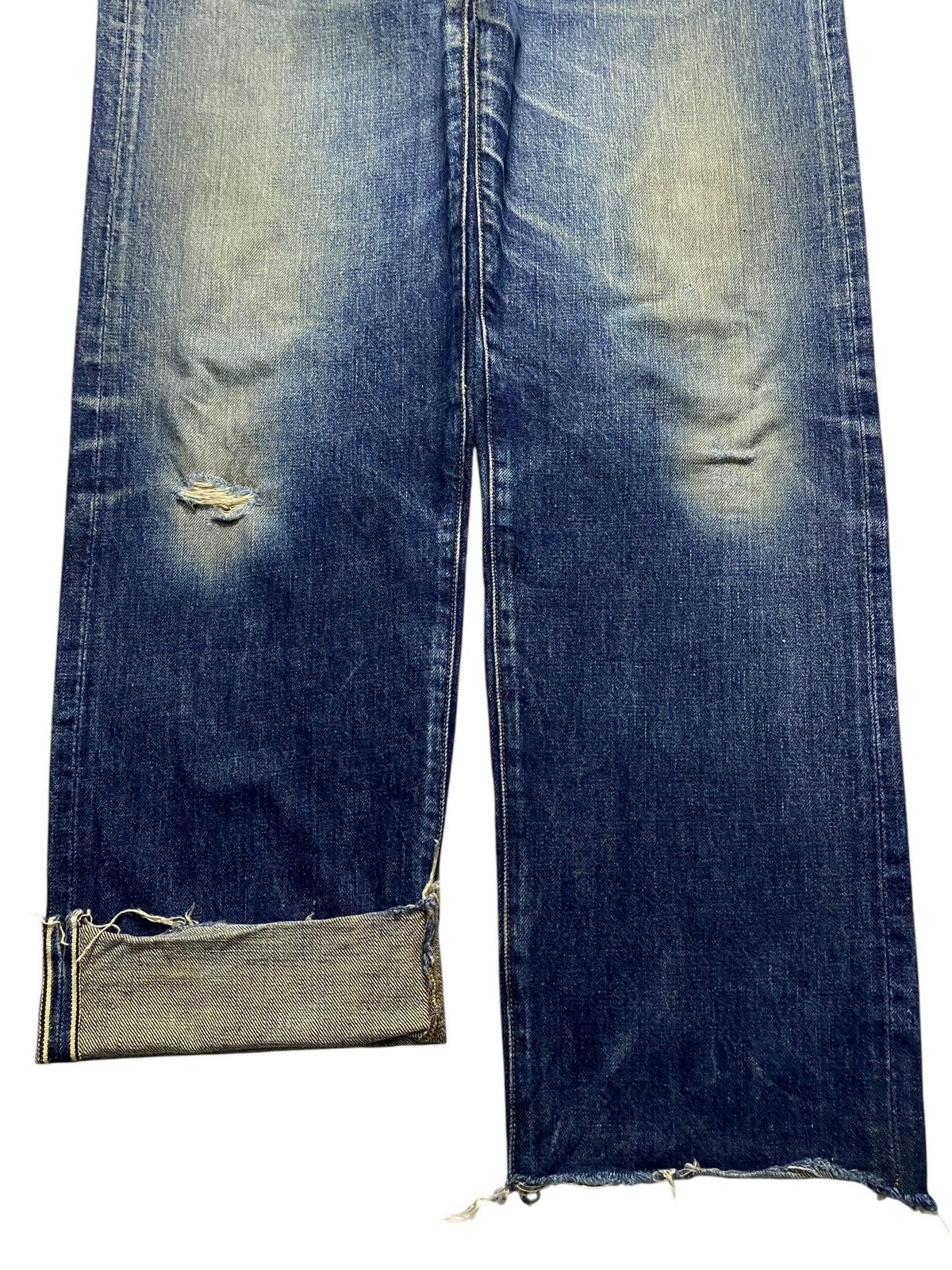 Vintage Vintage Calvin Klein Selvedge Mud Wash Distressed Loose Jean Size US 32 / EU 48 - 5 Thumbnail