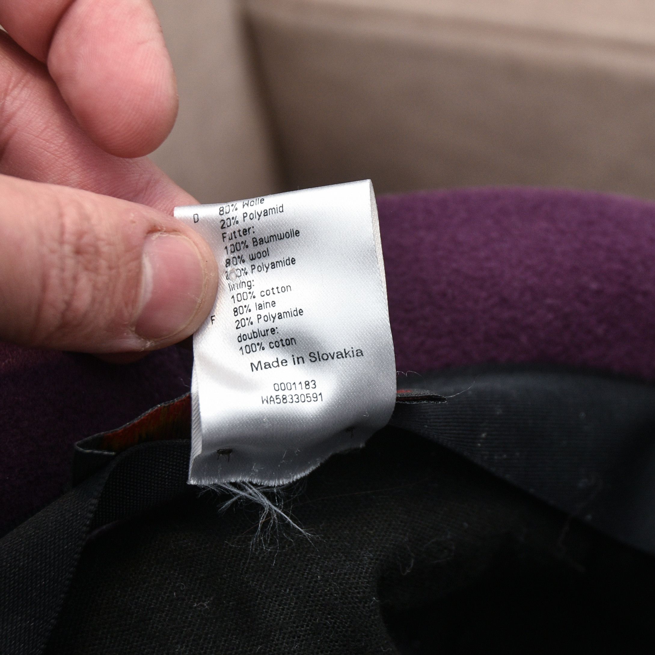 John Mayer Vintage Mayser Pascal Wool Felt Cloche Hat Aubergine Purple Size ONE SIZE - 9 Thumbnail