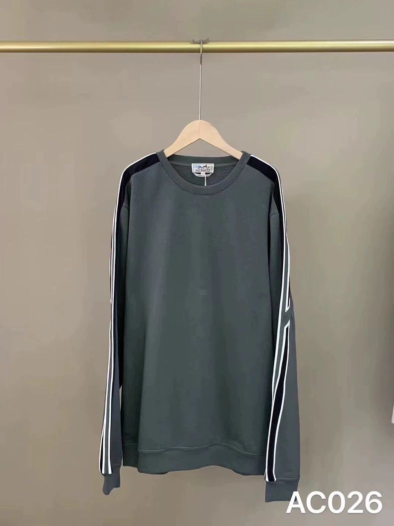 Hermes HERMES Colorblock Stripe Light Fleece Sweatshirt Size US XXL / EU 58 / 5 - 1 Thumbnail