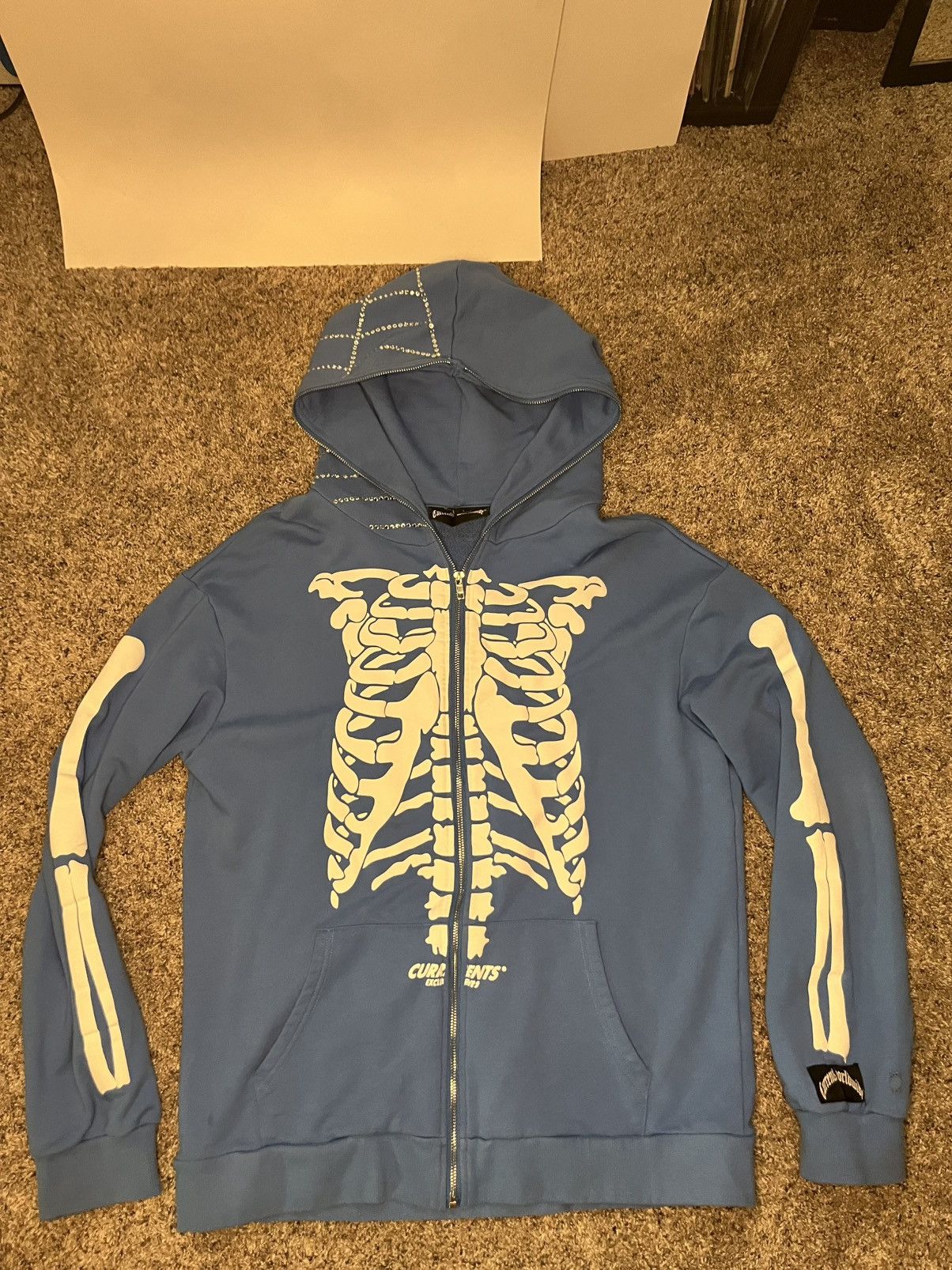 Other light blue currents skeleton hoodie size XL Size US XL / EU 56 / 4 - 1 Thumbnail