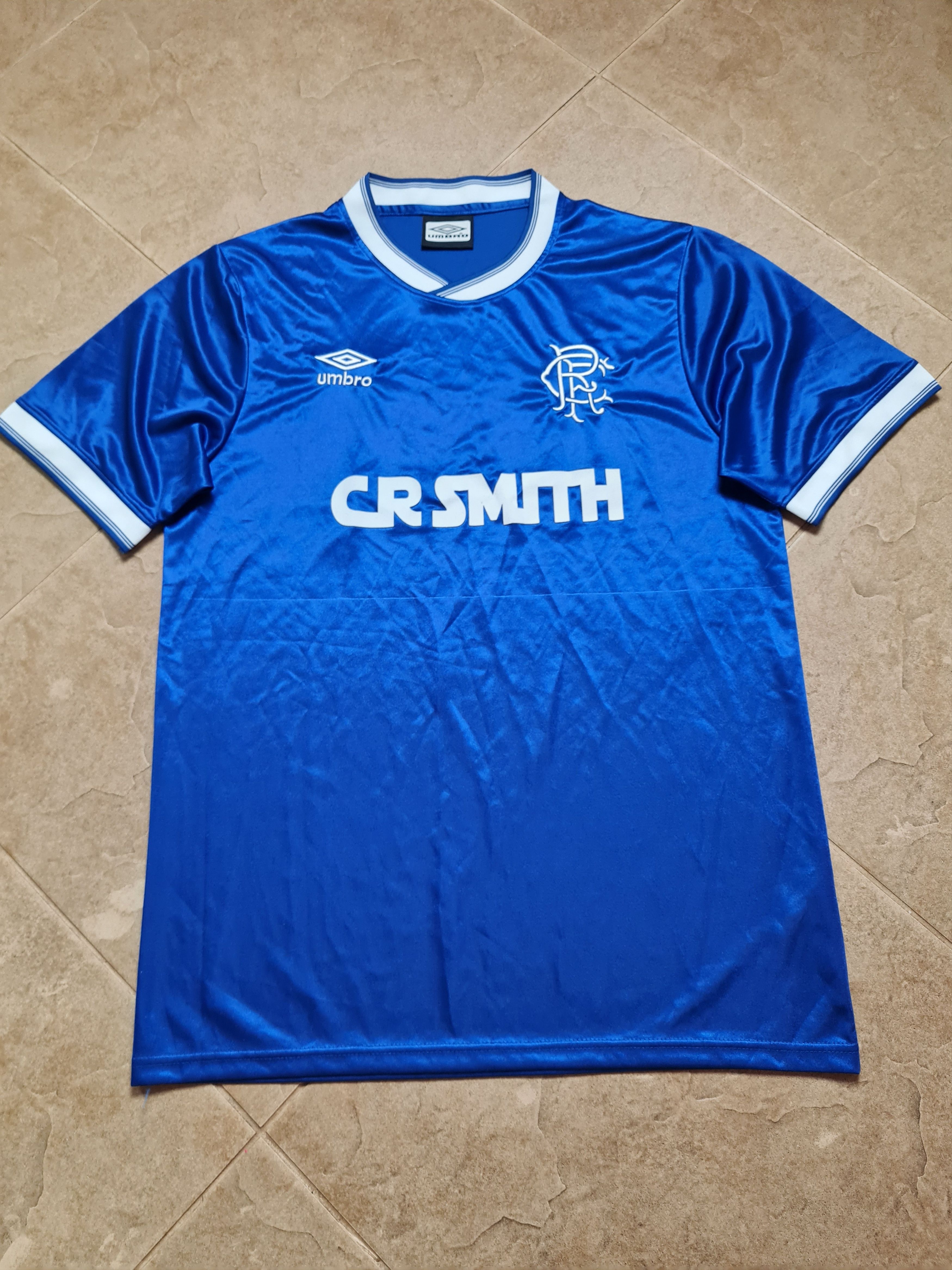 Umbro RETRO REPLICA FC RANGERS GLASGOW 1986/1987 FOOTBALL SOCCER Size US L / EU 52-54 / 3 - 5 Thumbnail