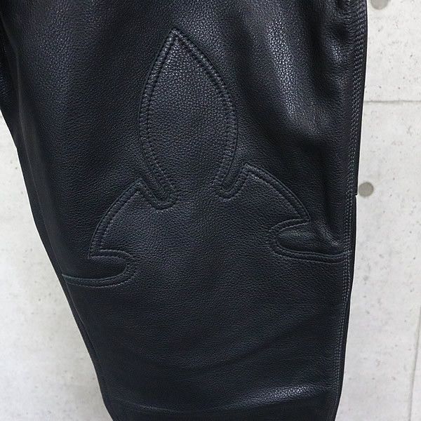 Chrome Hearts Chrome Hearts Flare Knee Leather Carpenter Pants Size US 31 - 4 Thumbnail