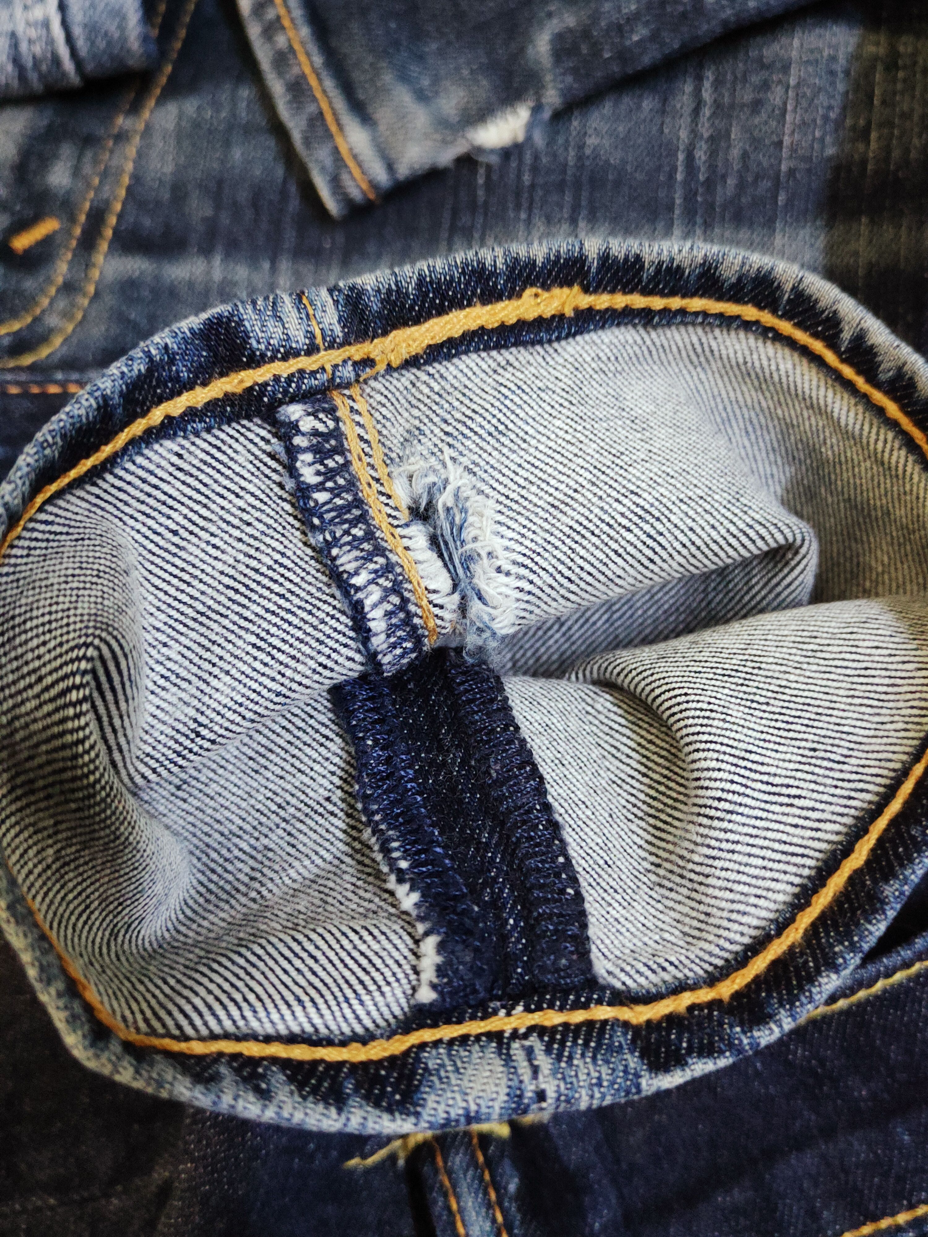 Levi's 510 Levi's Dark Blue Distressed Ripped Skinny Jeans #S2711 Size US 31 - 15 Thumbnail