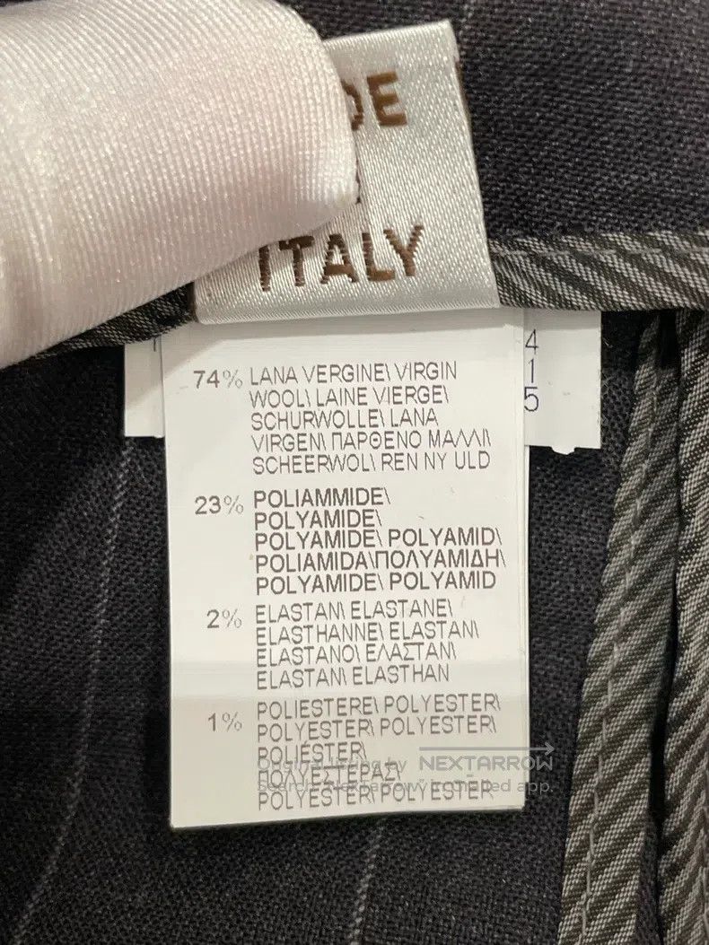 Brunello Cucinelli Brunello Cucinelli Black Grey Striped Wool Long Trousers Size 28" / US 6 / IT 42 - 5 Thumbnail