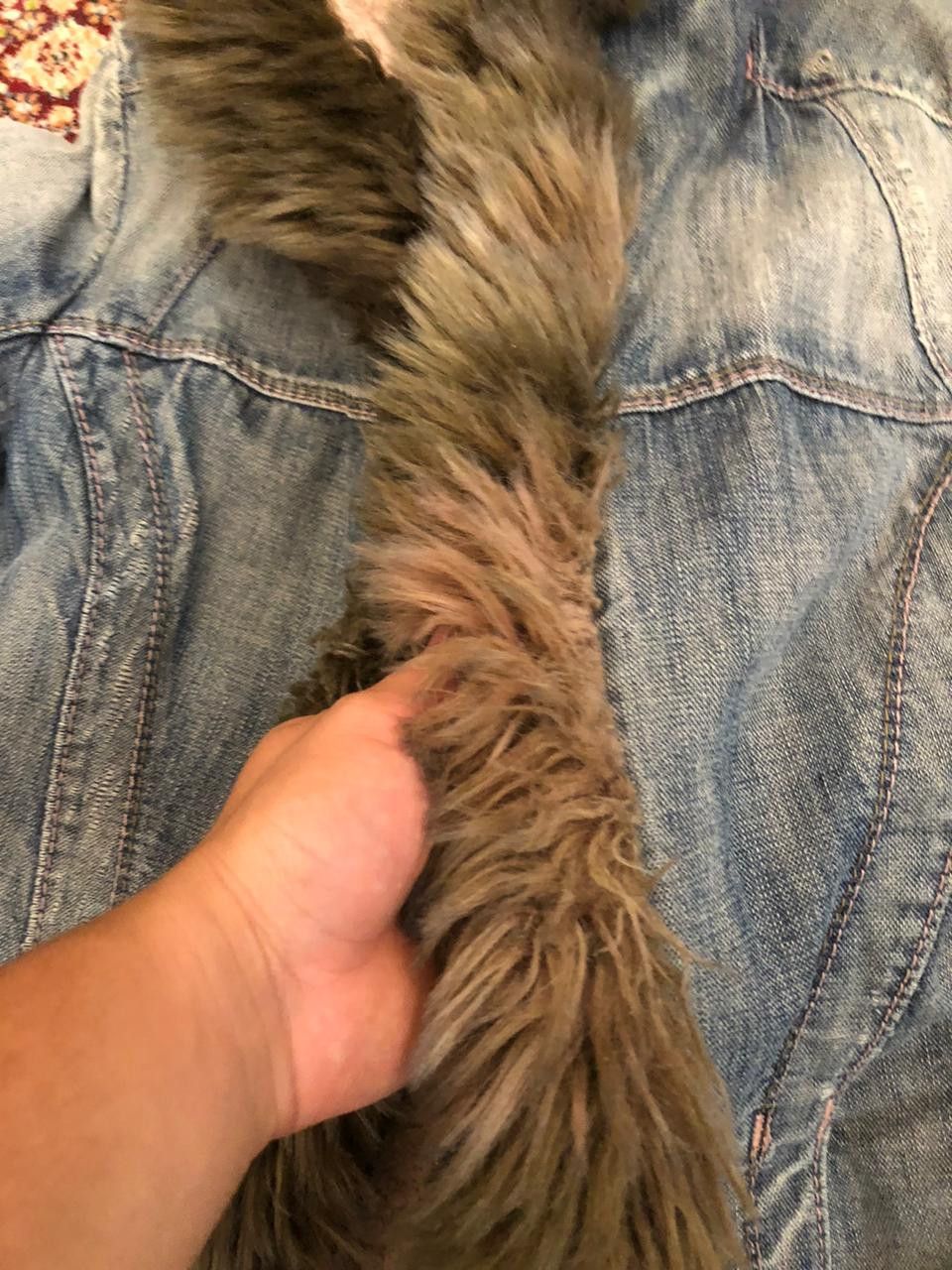 Miss Sixty Miss Sixty Vintage Afghan Denim Faux Fur Y2K Jacket small Size S / US 4 / IT 40 - 8 Thumbnail