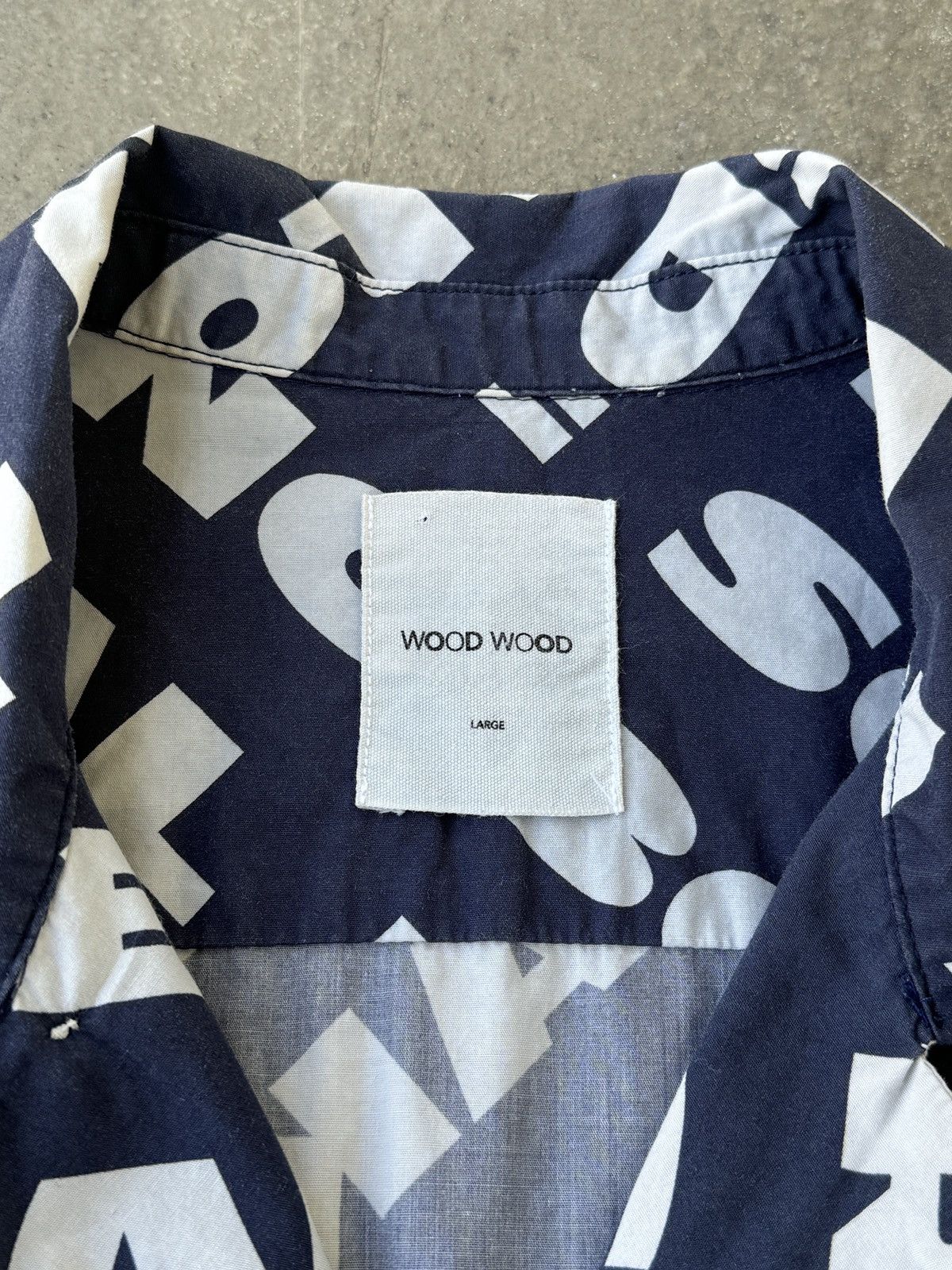 Wood Wood Wood Wood REAL NOBODY FAKE SOMEBODY shirt Size US L / EU 52-54 / 3 - 2 Thumbnail
