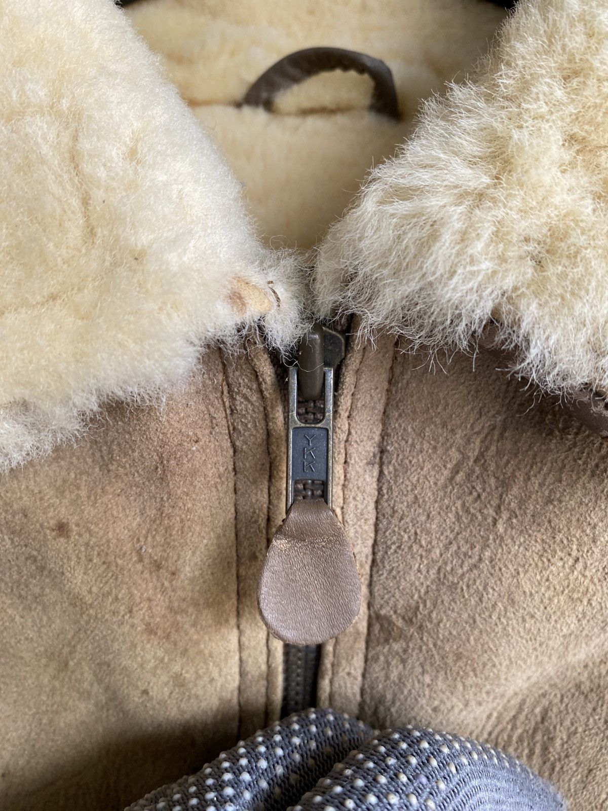 Vintage Vintage New Zealand Made Sheepskin Leather Shearling Flight Size US S / EU 44-46 / 1 - 10 Thumbnail