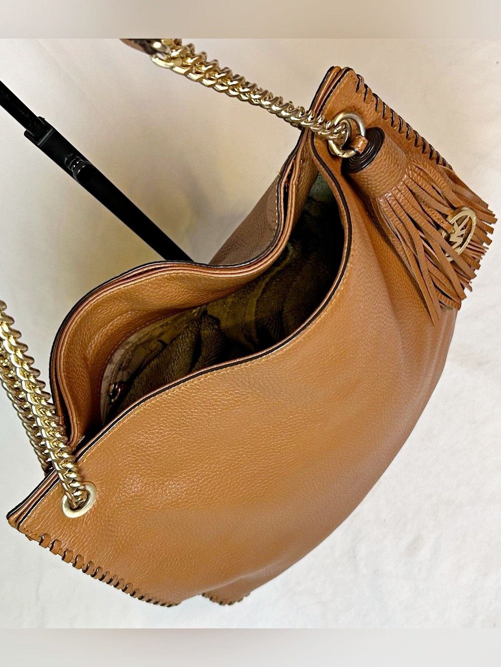 Michael Kors Michael Kors Acorn Brown Leather Whipped Chelsea Tote Bag Size ONE SIZE - 4 Thumbnail