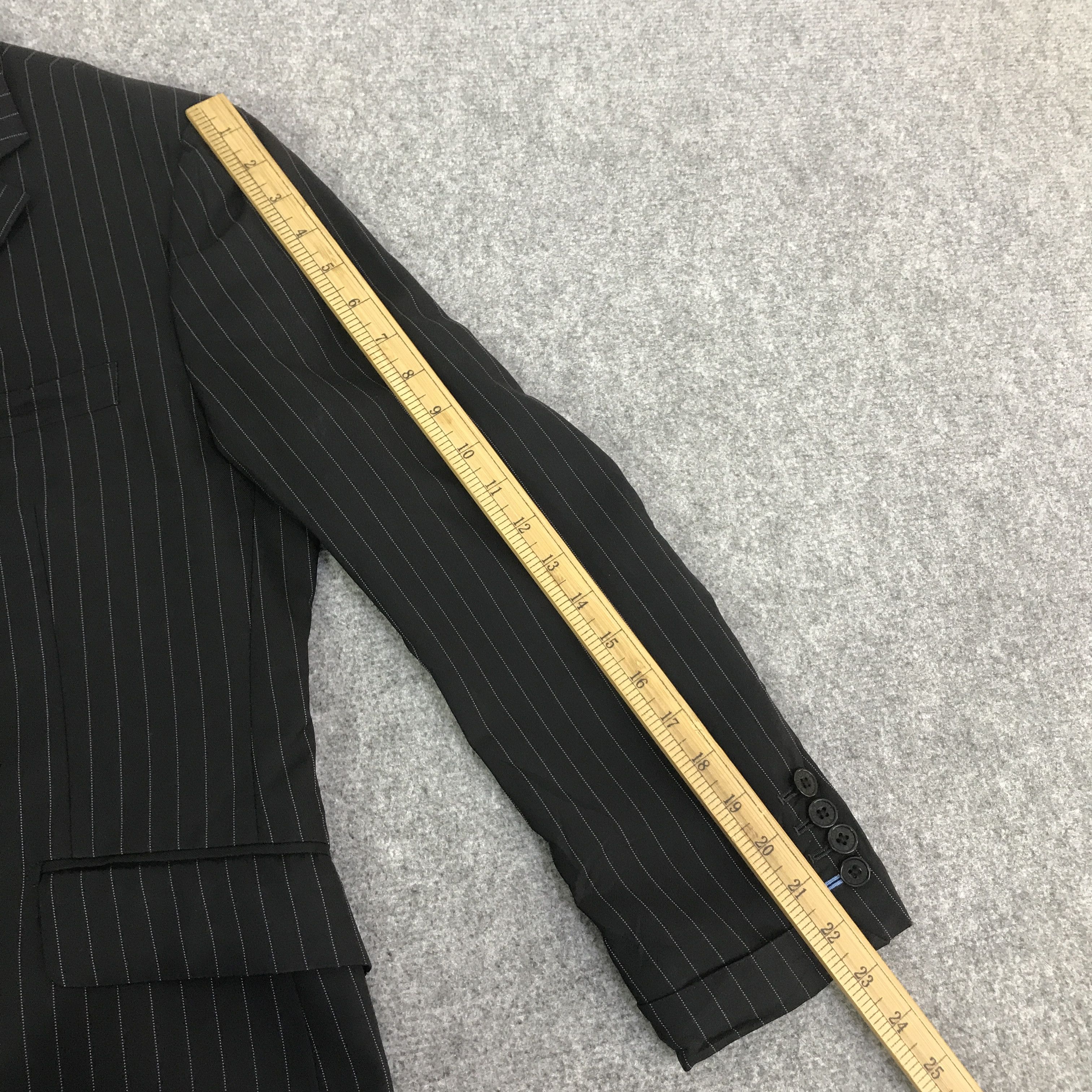 Burberry BURBERRY STRIPED BLACK LABEL BLAZER COAT JACKET K126B10 Size US L / EU 52-54 / 3 - 6 Thumbnail