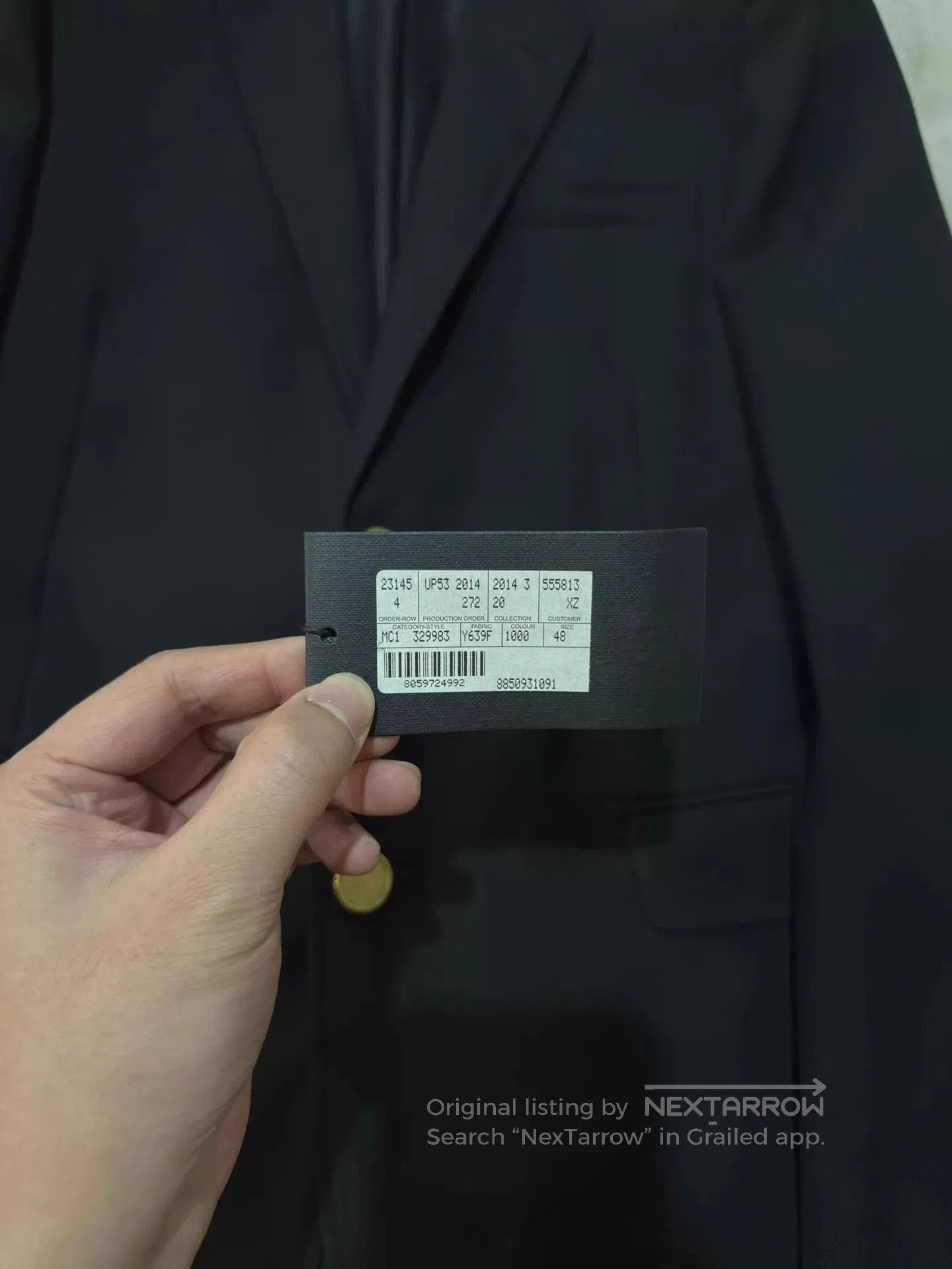Saint Laurent Paris Black Single. Size US M / EU 48-50 / 2 - 2 Thumbnail