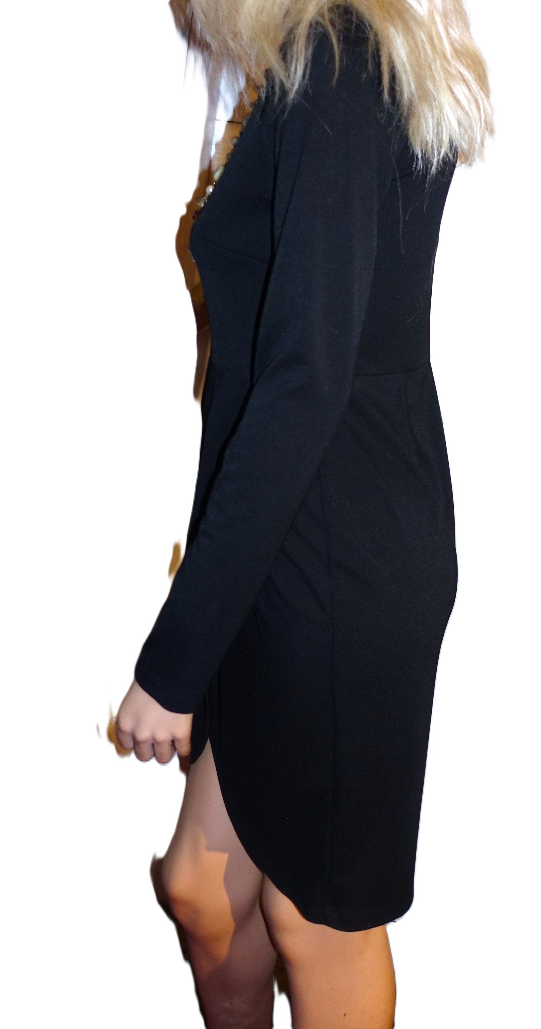 Other Emploi Black Pleated Dress S Size S / US 4 / IT 40 - 4 Thumbnail