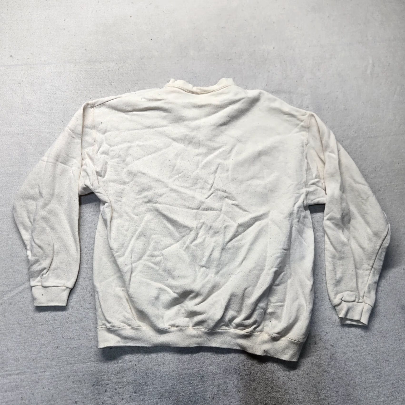 Tultex Vintage Bubba Sweater Shirt Mens Large Ivory 1990s Tultex Hunting Look Holiday Lights Ready for the Lights Mens Size US L / EU 52-54 / 3 - 7 Thumbnail
