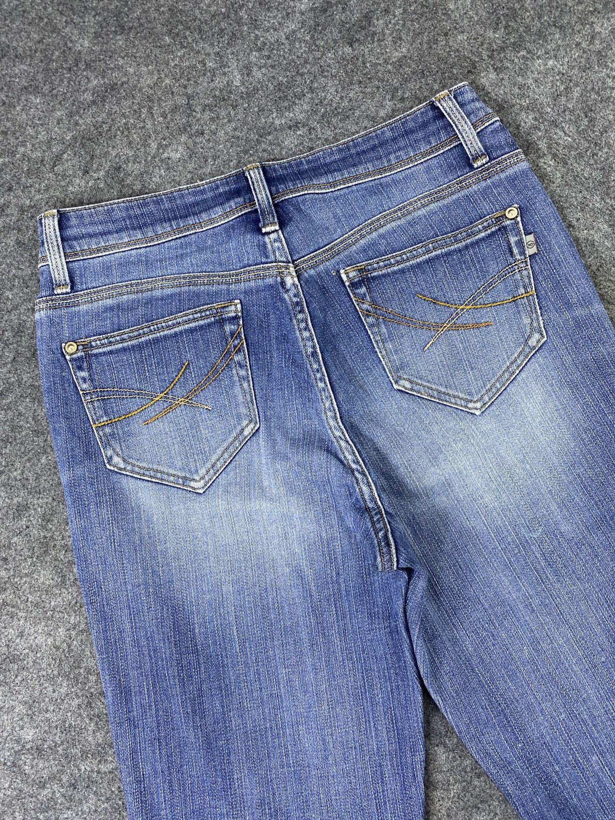 Japanese Brand Japanese Brand mrs.Jeana Flare Blue Wash Jeans - J1030 Size 27" / US 4 / IT 40 - 6 Thumbnail