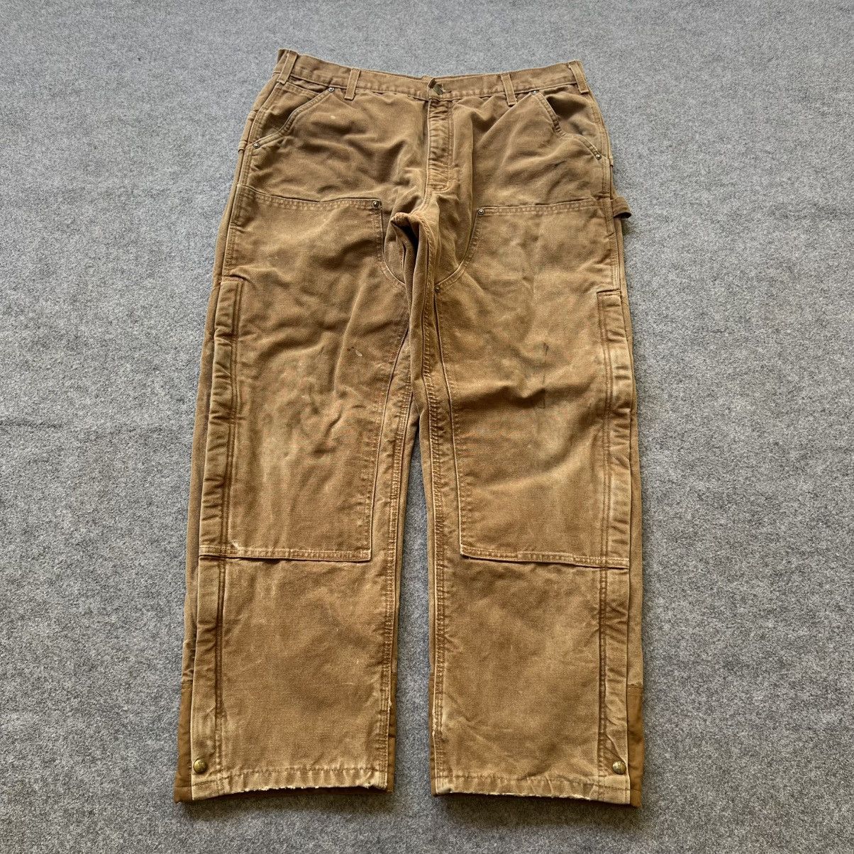 Carhartt × Vintage Vintage Carhartt Quilted Double Knee Pant B194 BRN Size US 38 / EU 54 - 1 Thumbnail
