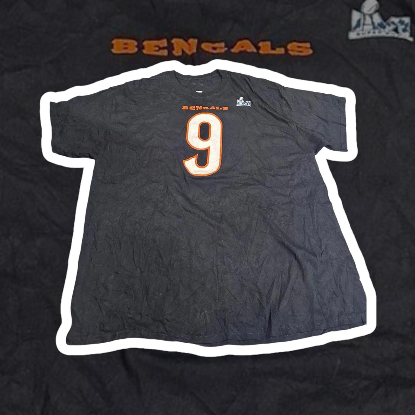 NFL Cincinnati Bengals Joe Burrow Jersey T-Shirt - Size 2XL Size US XXL / EU 58 / 5 - 1 Thumbnail