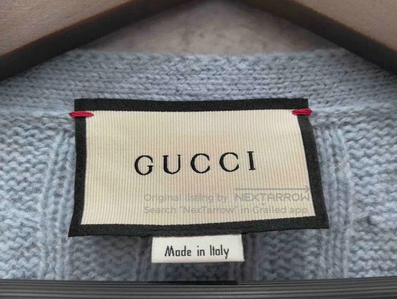 Gucci Gucci Haze blue knitted cardigan coat Size XXL / US 16-18 / IT 52-54 - 5 Thumbnail