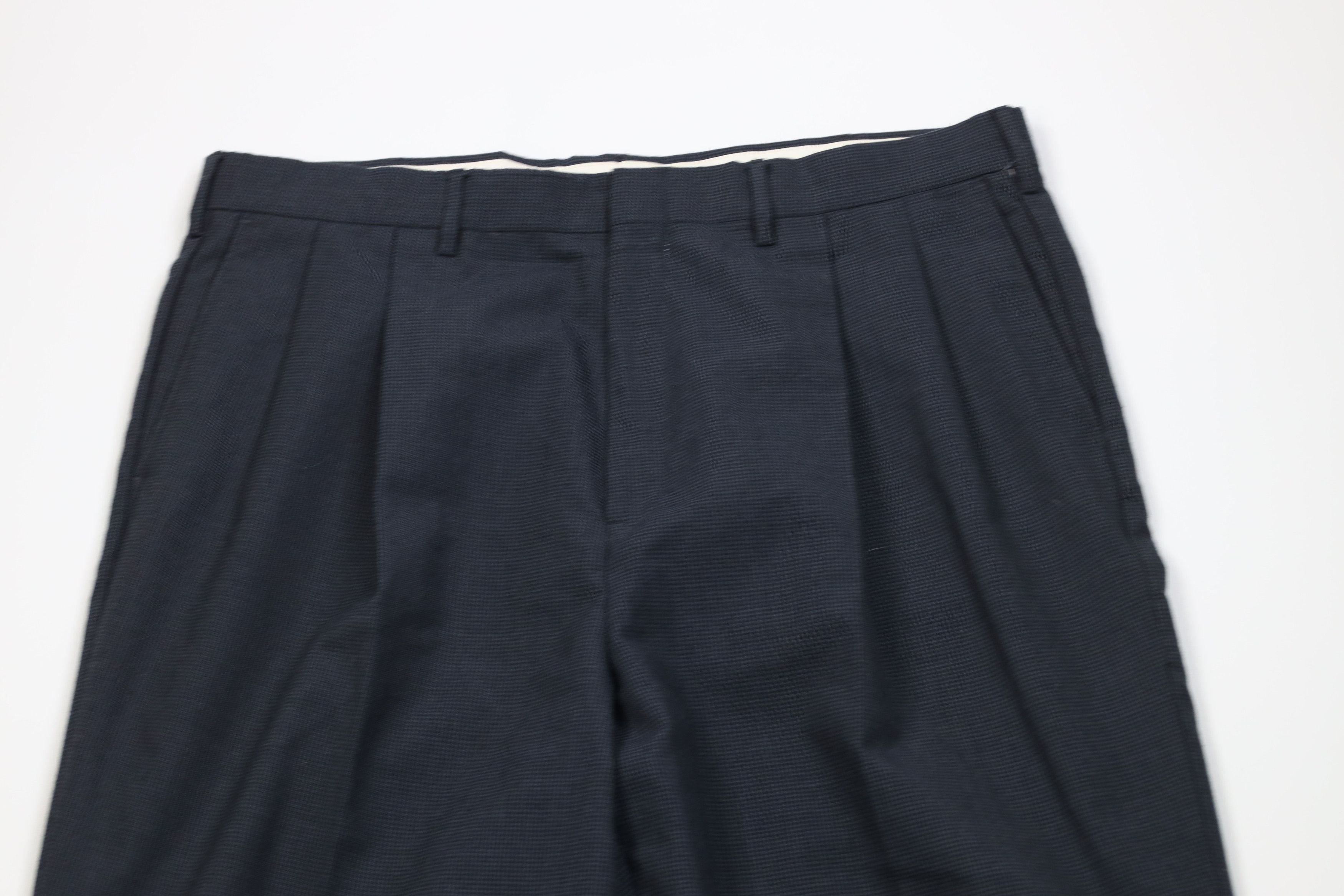 Vintage Vintage 70s Streetwear Houndstooth Wide Leg Chino Pants Size US 38 / EU 54 - 2 Thumbnail