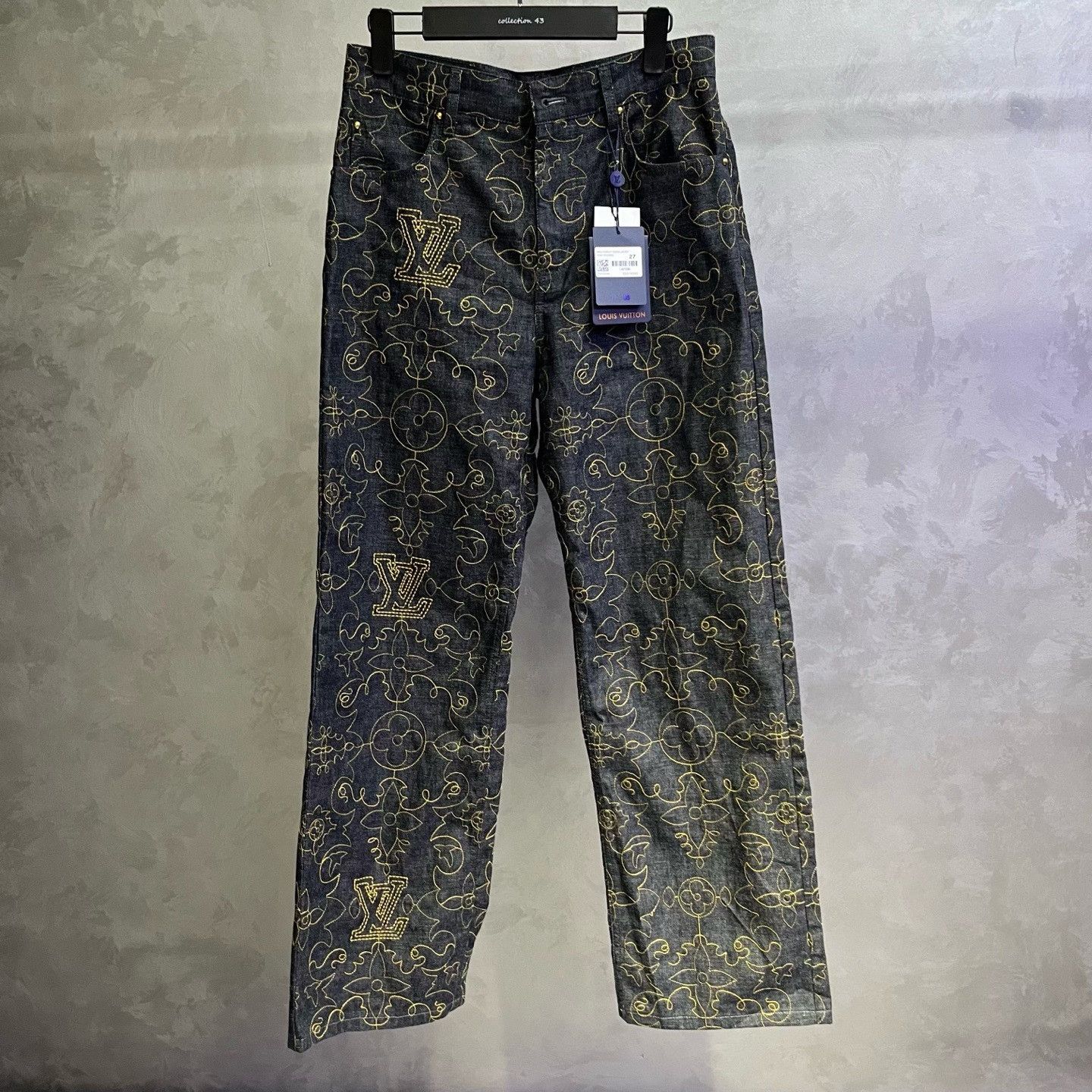 Louis Vuitton Louis Vuitton Logo Embroidery Zip Jeans Size 27" / US 4 / IT 40 - 1 Thumbnail