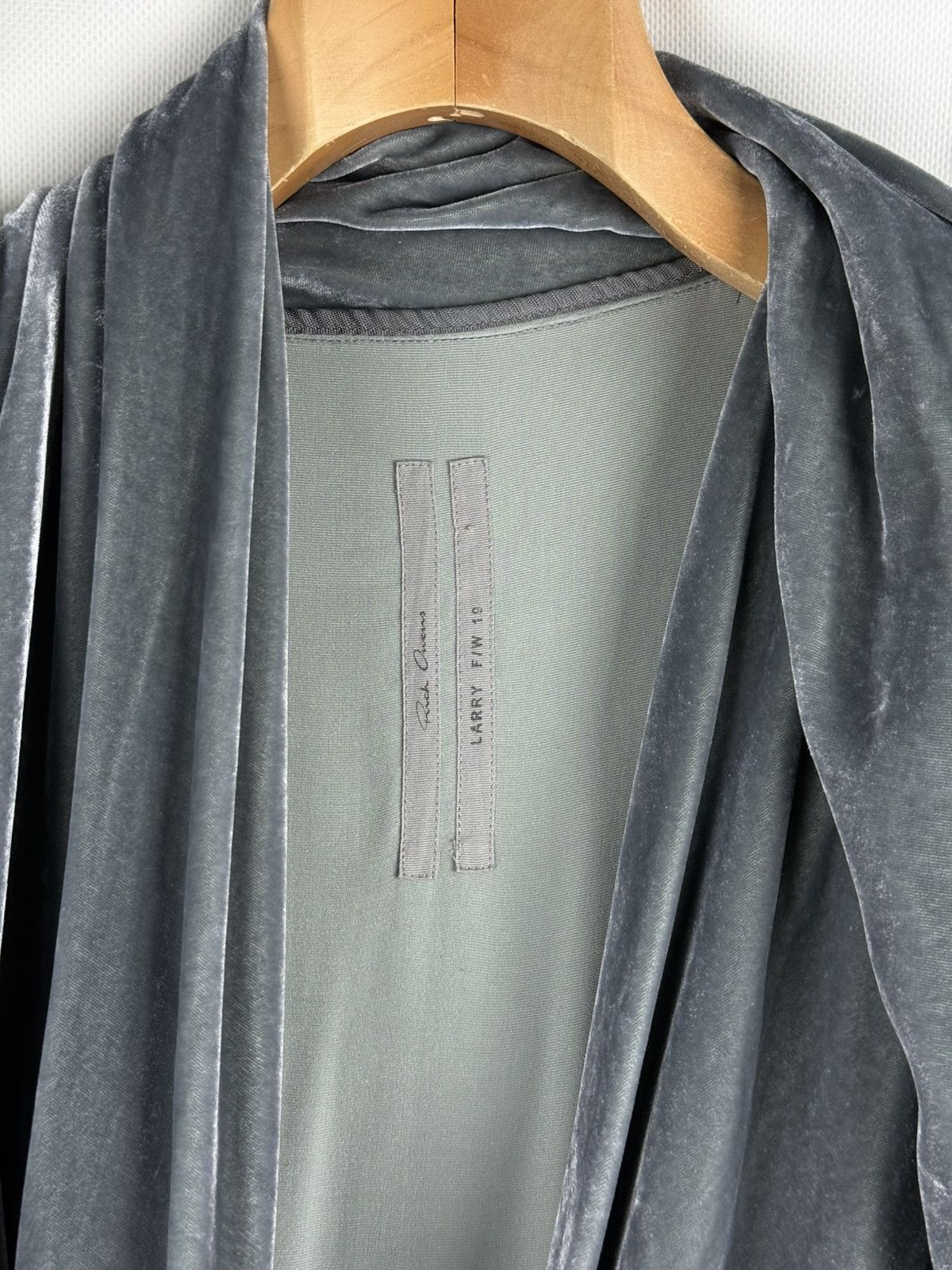Rick Owens Rick Owens Avant-Garde Velvet Wrap Midi Cardigan Dress Size S / US 4 / IT 40 - 9 Thumbnail