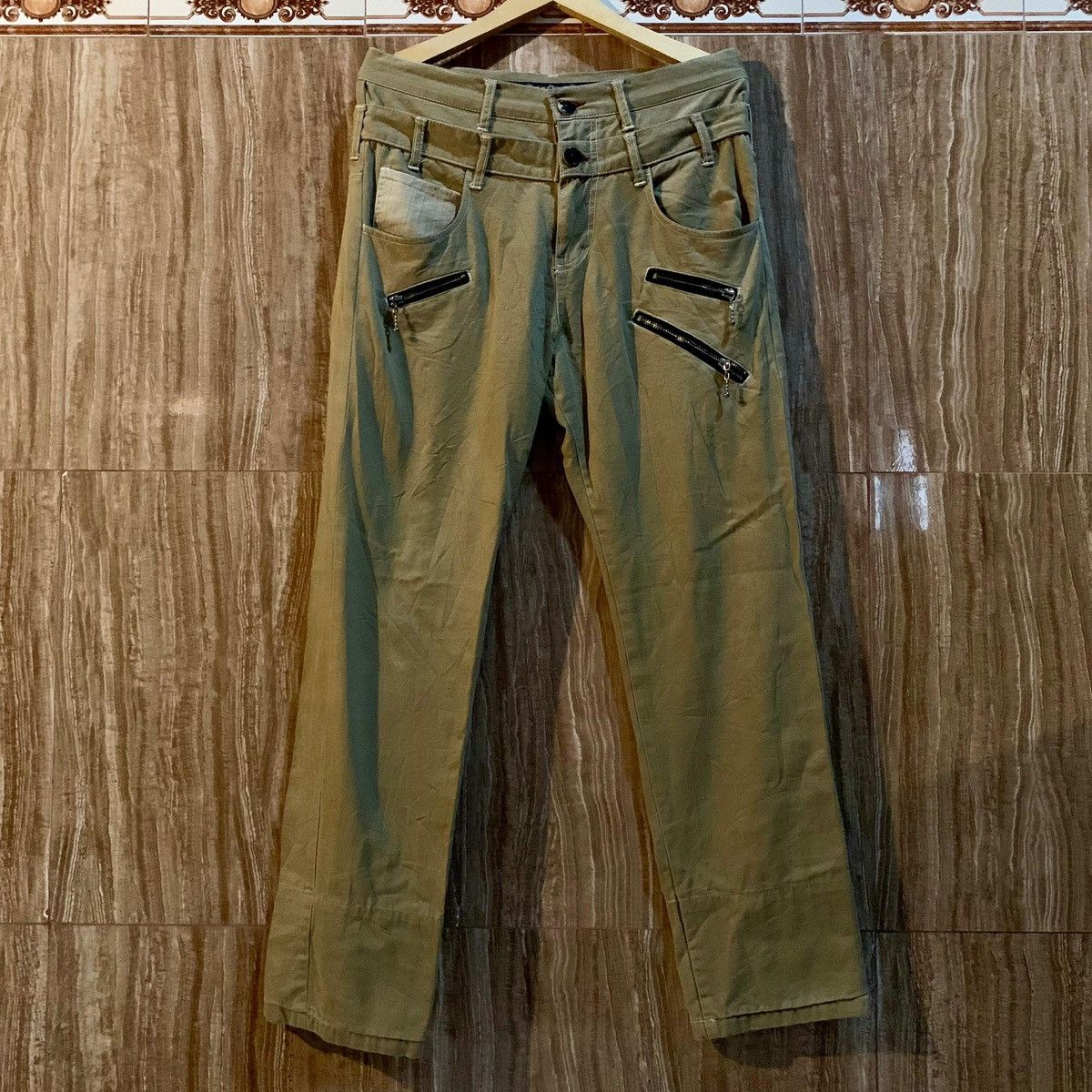 semanticdesign Semantic Design Double Waist Zipper Pants Size US 33 - 1 Thumbnail