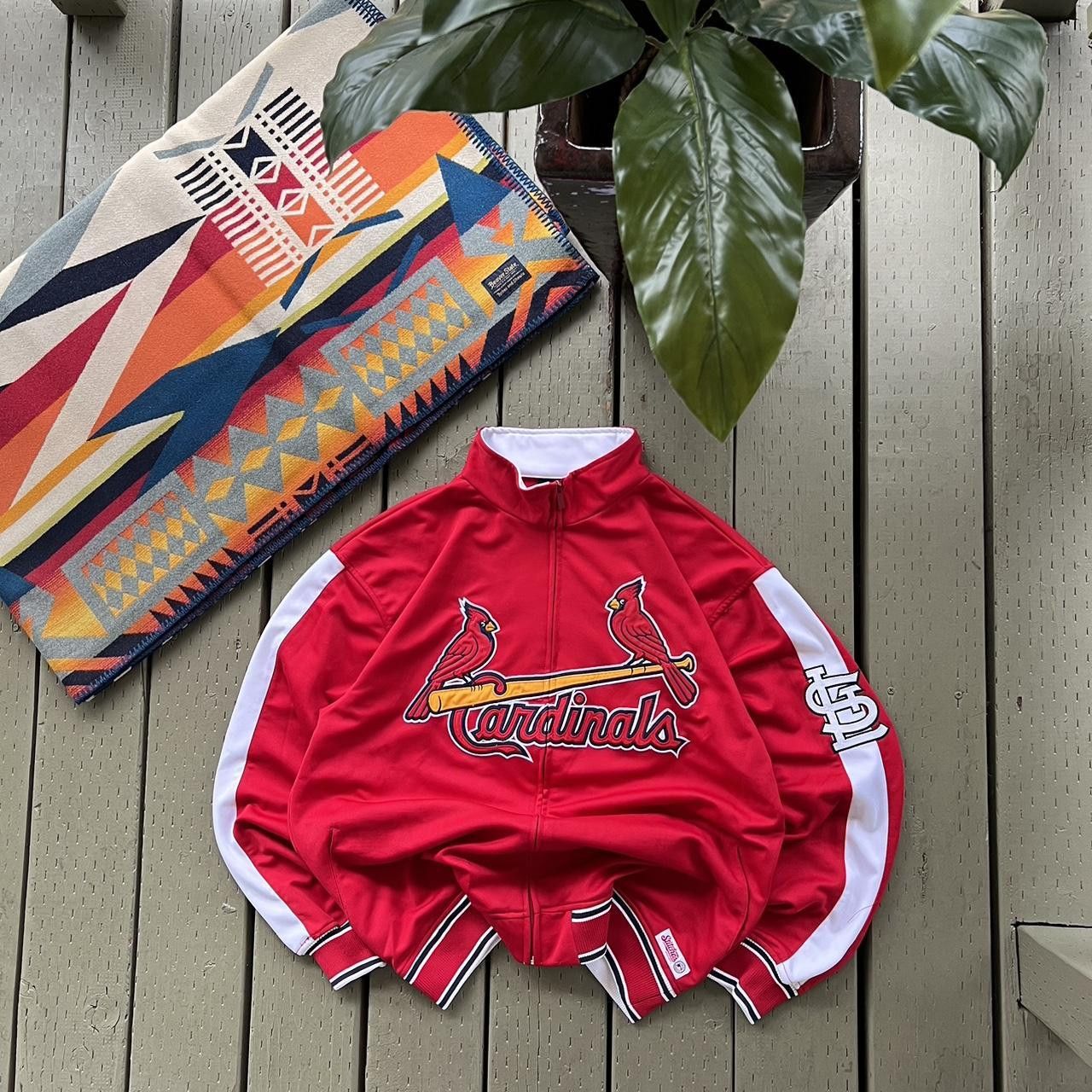 MLB Vintage St Louis Cardinals sweatshirt Windbreaker Pullover Size US L / EU 52-54 / 3 - 2 Thumbnail