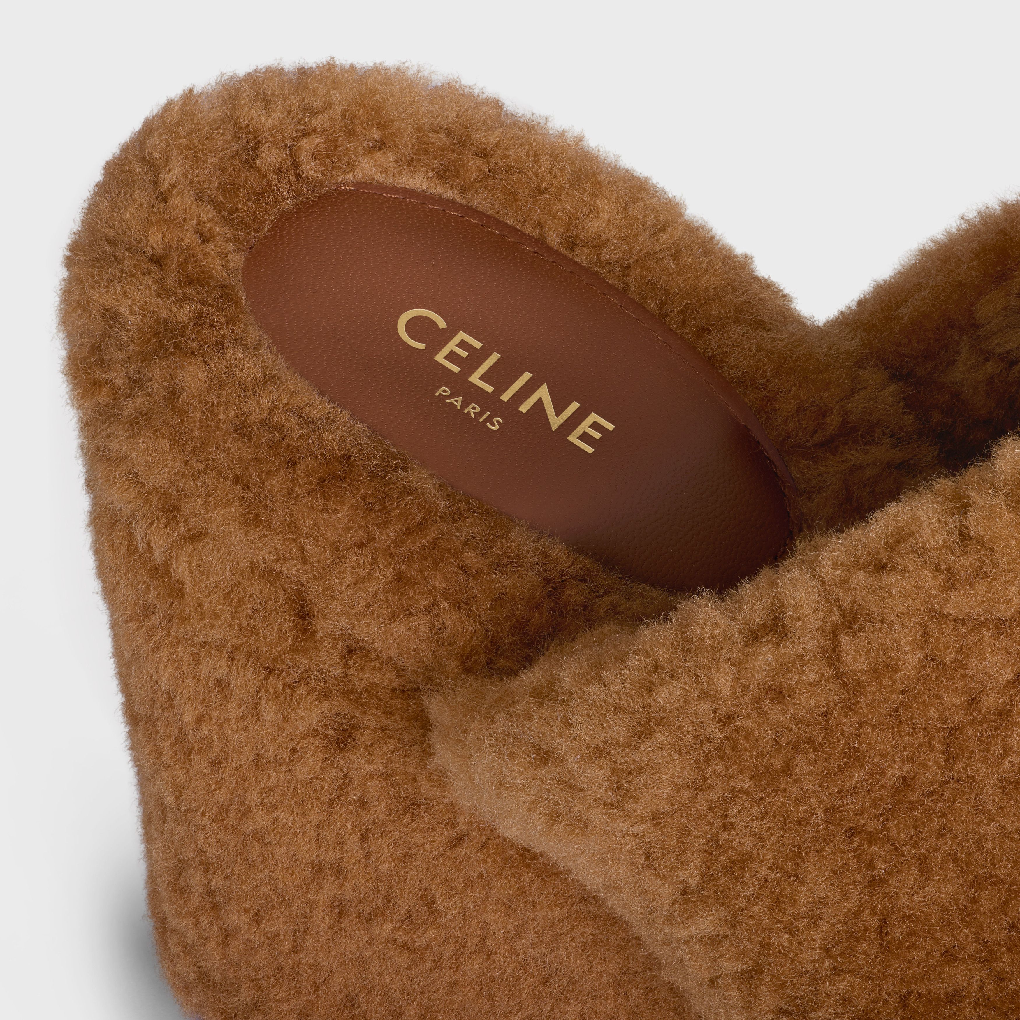 Celine o1bcso1str0925 358065003C Shearling Elena Mules in Brown Size US 6 / IT 36 - 5 Thumbnail