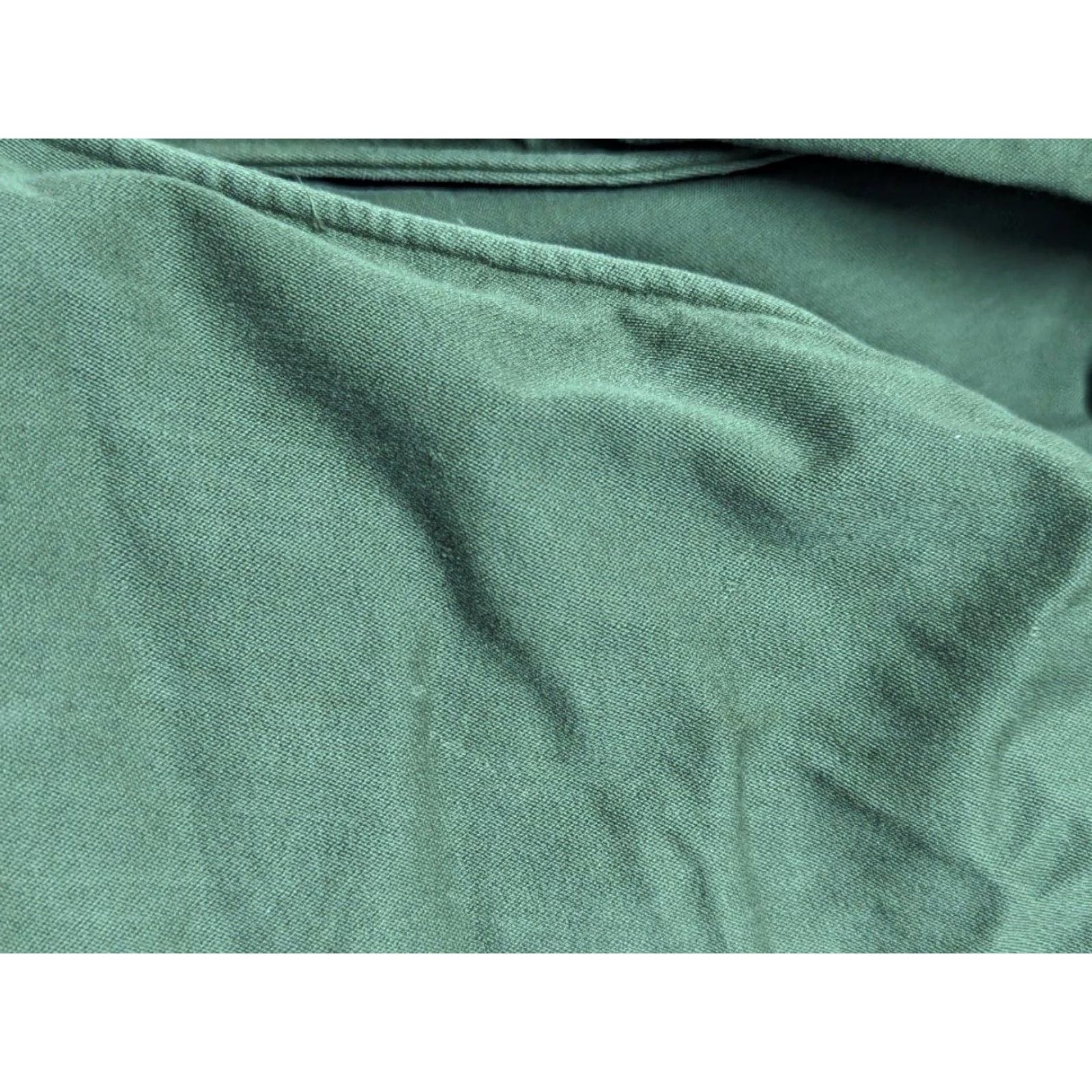 Vintage VINTAGE US ARMY trenchcoat Overcoat Shirt Mens M Green belted wool/ cotton long jacket cape with pant legs hidden Zip closure Button chest 40 Size US 31 - 7 Thumbnail
