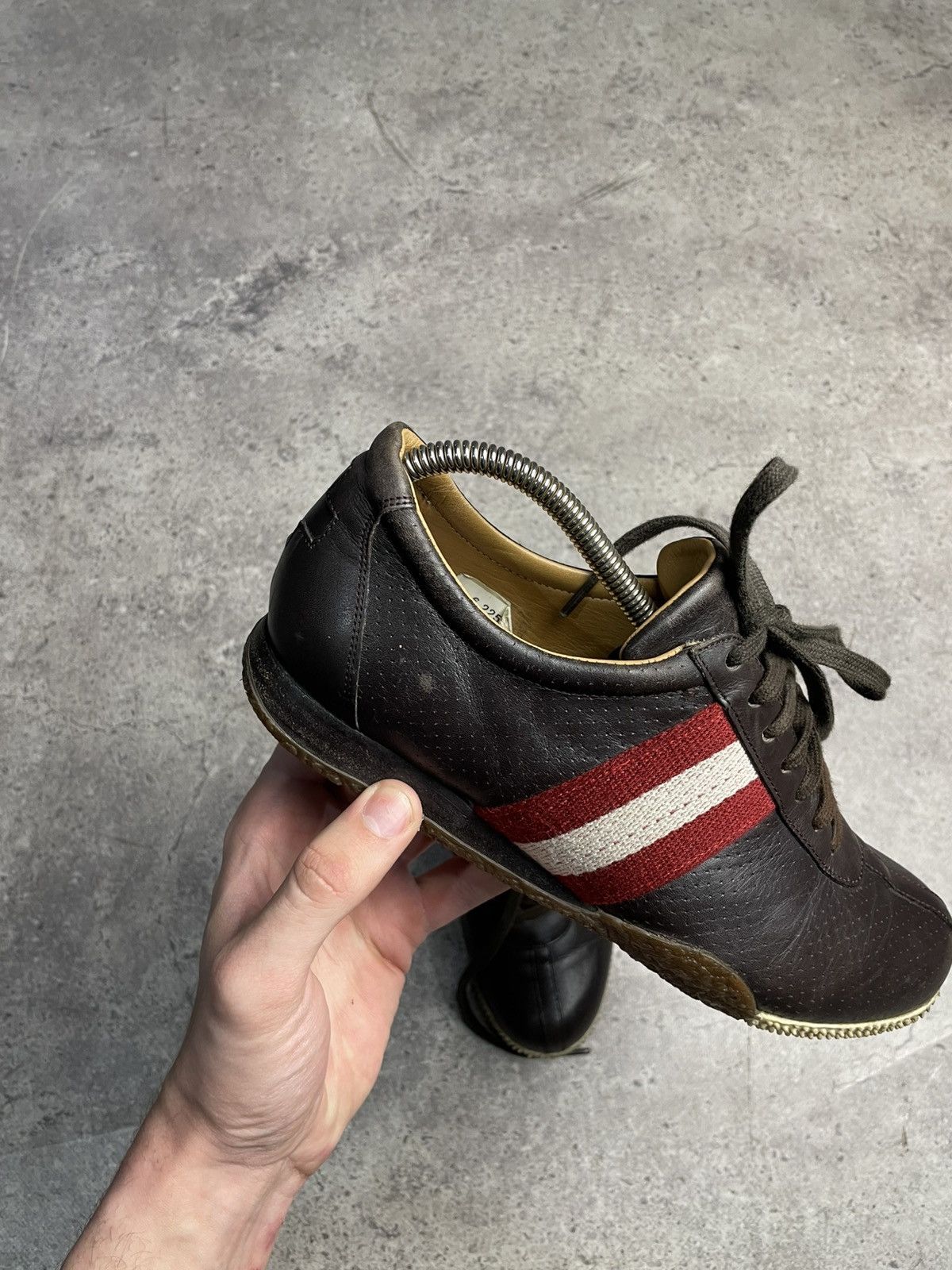 Bally Bally Leather Brown sneakers size EU38 Size US 8 / IT 38 - 3 Thumbnail