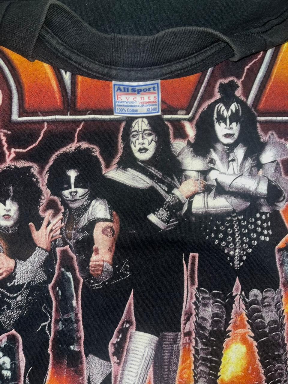 Vintage Vintage T-Shirt Kiss Tour 2000 Size US XL / EU 56 / 4 - 4 Thumbnail