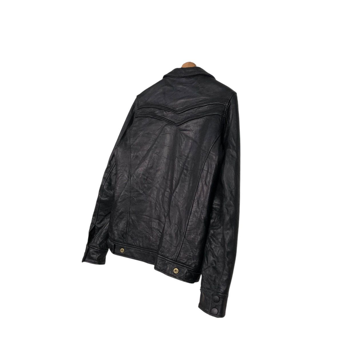 Japanese Brand 🔥VINTAGE BIKER LEATHER JACKET JOHN’S JAPAN ISSEY MIYAKE Size US M / EU 48-50 / 2 - 12 Thumbnail