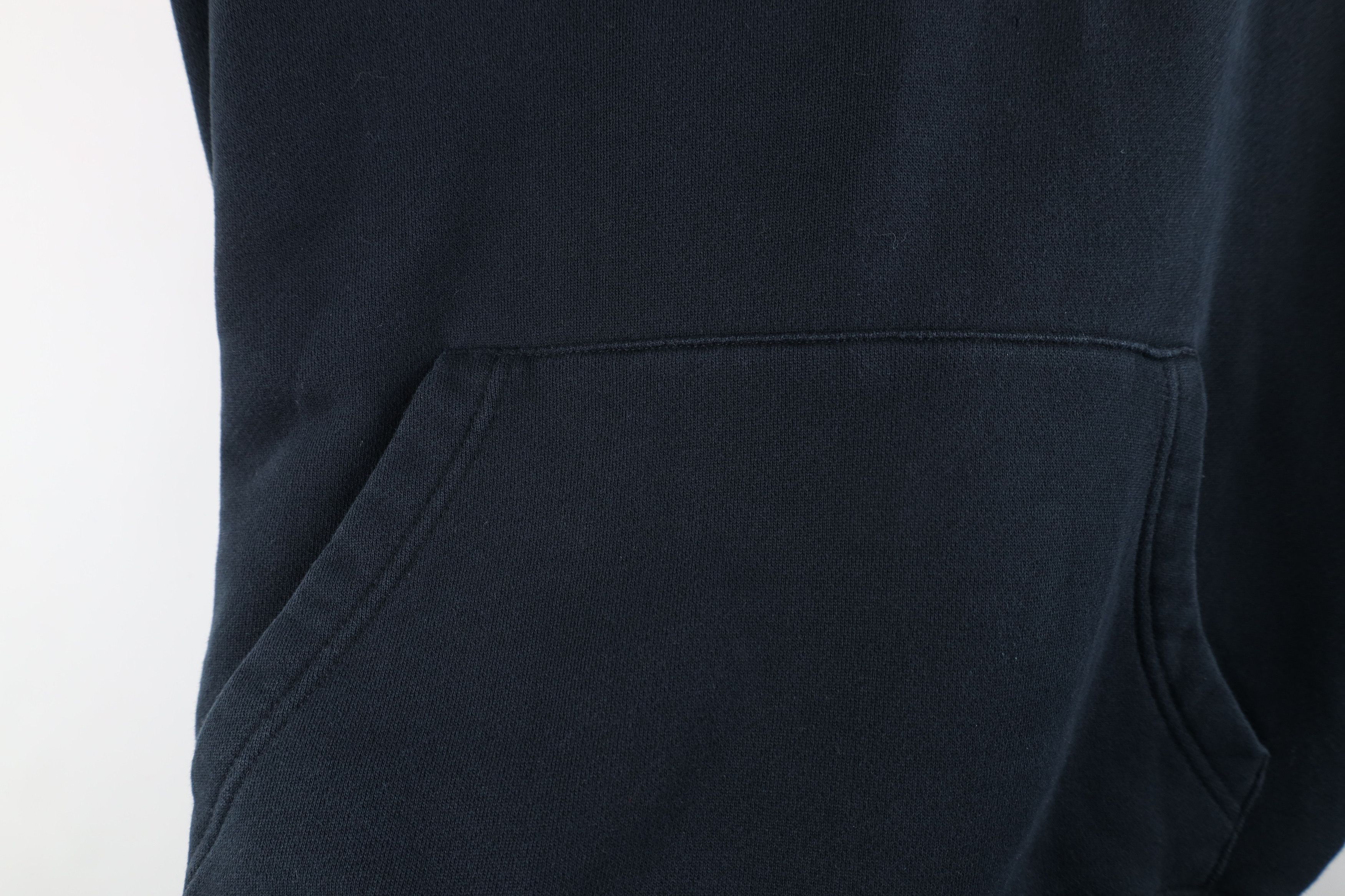 New Balance × Vintage Vintage New Balance Logo Felt Patch Hoodie Sweatshirt Black Size US L / EU 52-54 / 3 - 8 Thumbnail