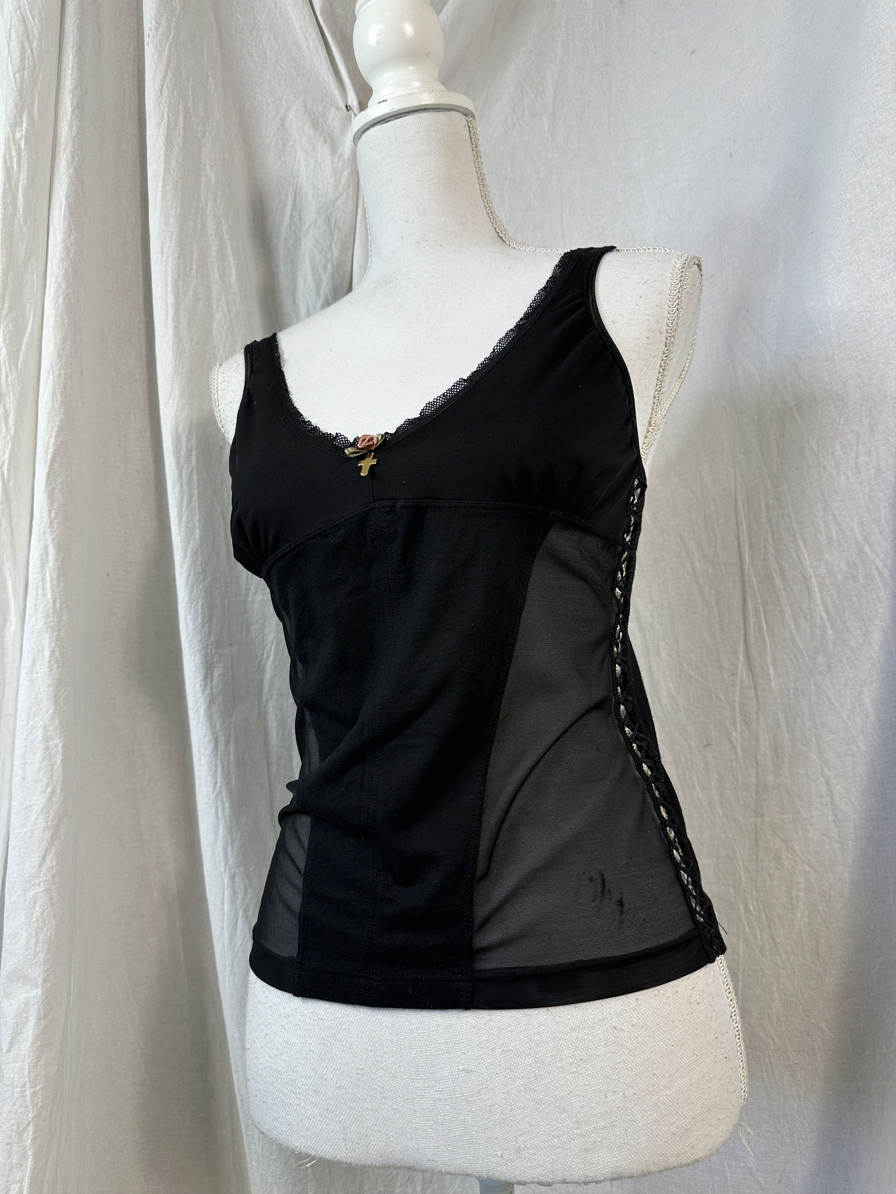 Vintage Top Mesh Vintage Vive Maria Y2K Size L / US 10 / IT 46 - 1 Thumbnail