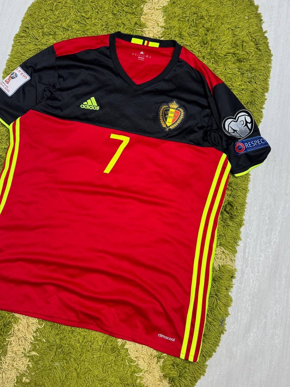 Adidas Adidas Belgium Home Socker Jersey De Bruyne 2018 Size US L / EU 52-54 / 3 - 2 Thumbnail