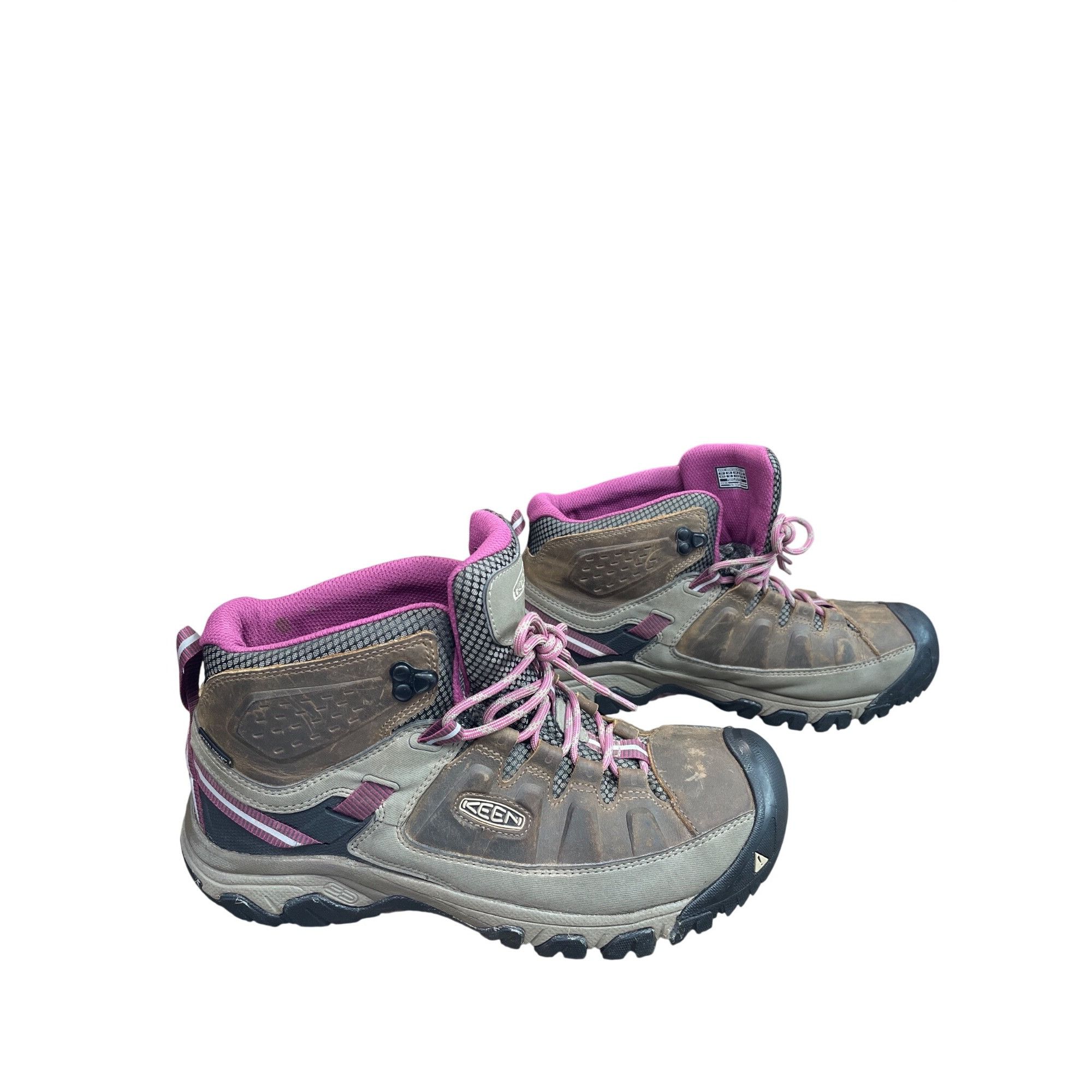 KEEN Keen Dry Womans Brown Pink Suede Waterproof Hike Boots Sz 10 Size US 10 / IT 40 - 3 Thumbnail