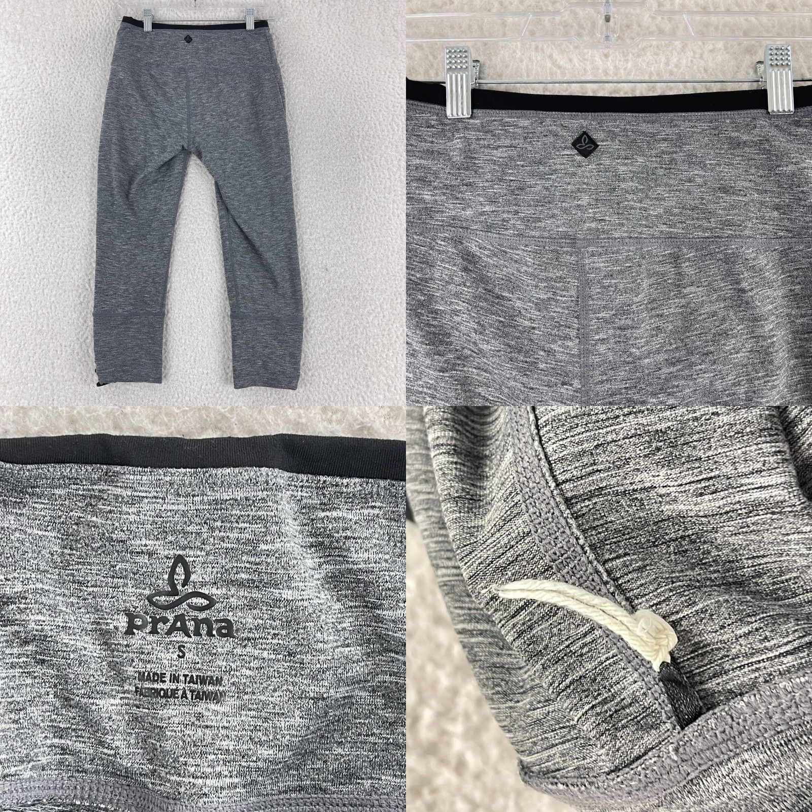 Prana prAna Gray Pull On Calf Length Leggings Womens Activewear Stretch Size Small Size 42" / US 20 - 8 Thumbnail
