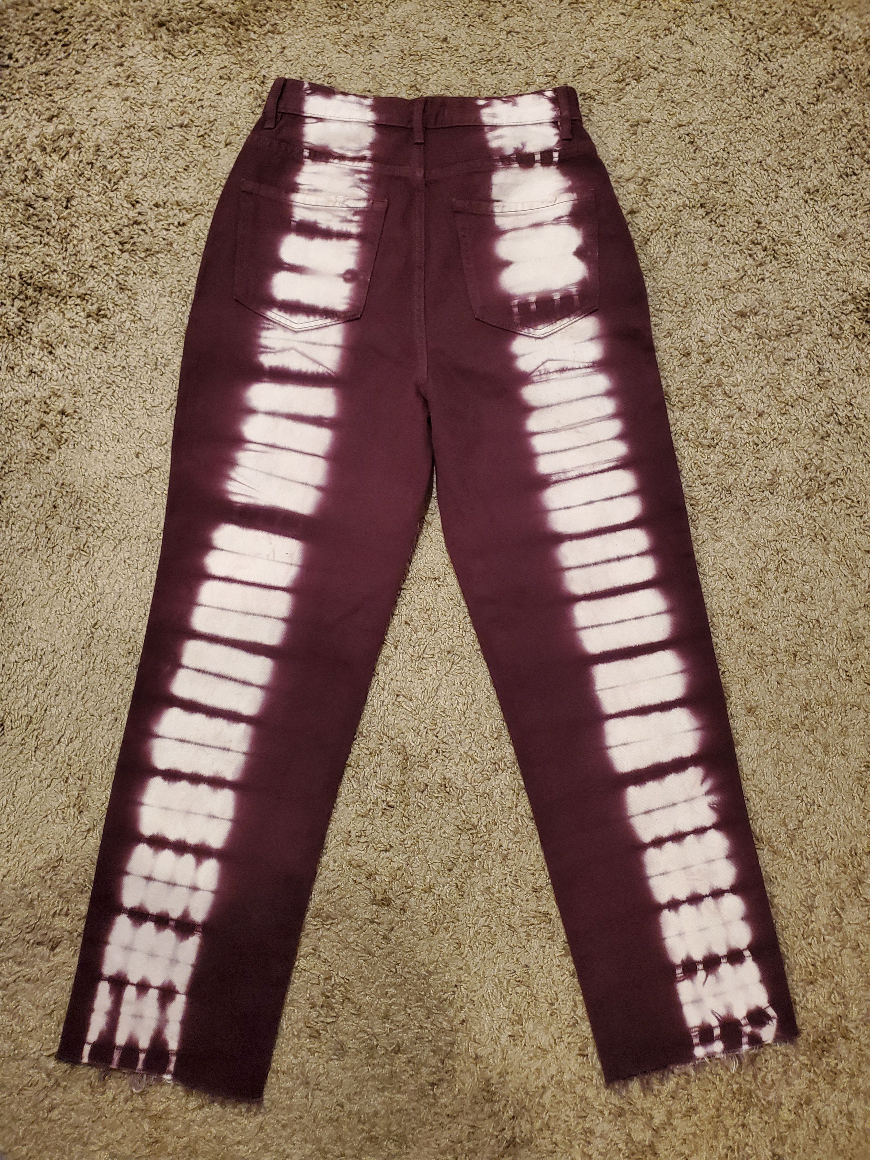 Pacsun *NWOT* Women's Raspberry Tie-Dye PacSun Jeans Size 26" / US 2 / IT 38 - 2 Thumbnail