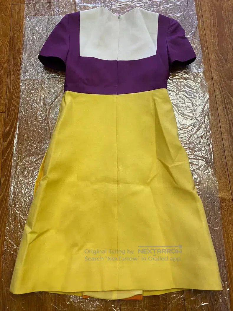 Valentino Valentino Silk color-blocked dress Size S / US 4 / IT 40 - 6 Thumbnail