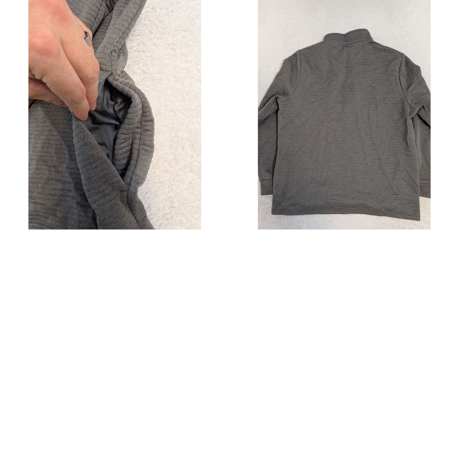 Callaway Callaway Jacket Mens Large L/S Charcoal/Light Grey 1/4 Zip Fleece Pullover Embroidered Logo Size US L / EU 52-54 / 3 - 8 Thumbnail