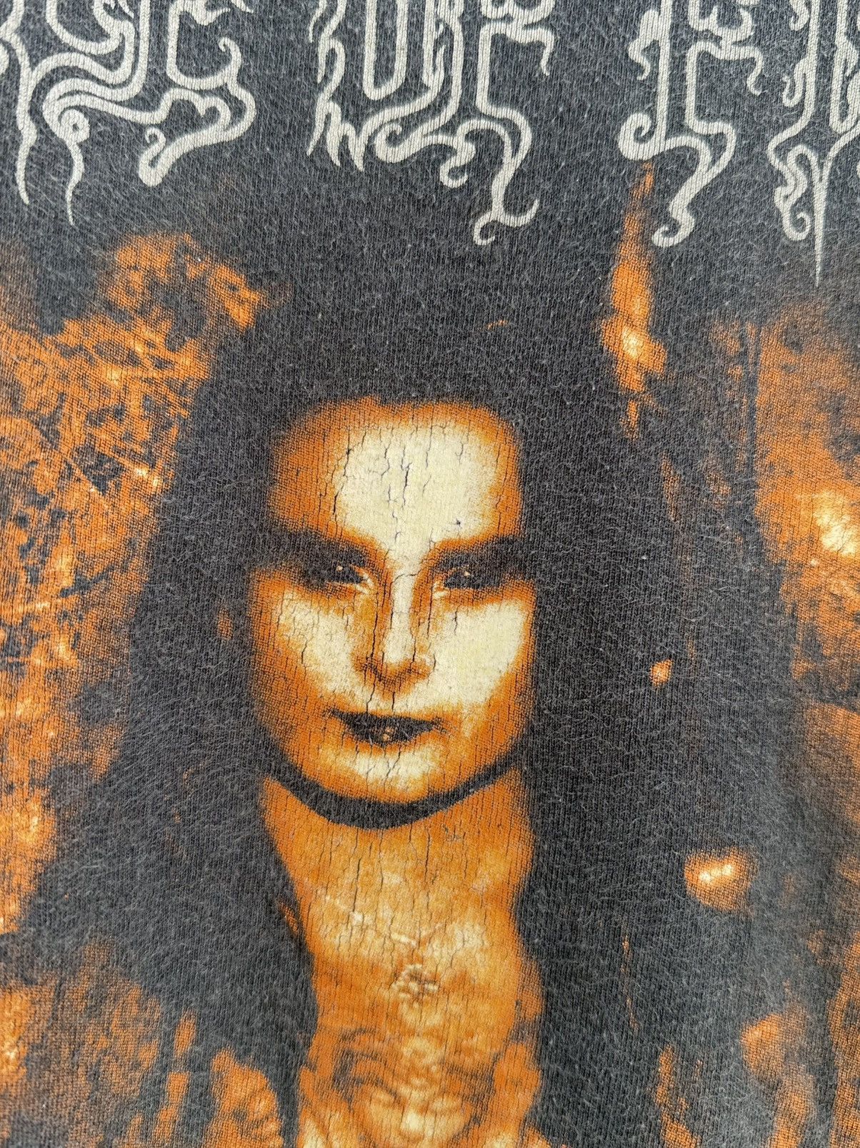 Band Tees Thrashed Vintage Cradle Of Filth Distressed Faded Tee Size US L / EU 52-54 / 3 - 5 Thumbnail