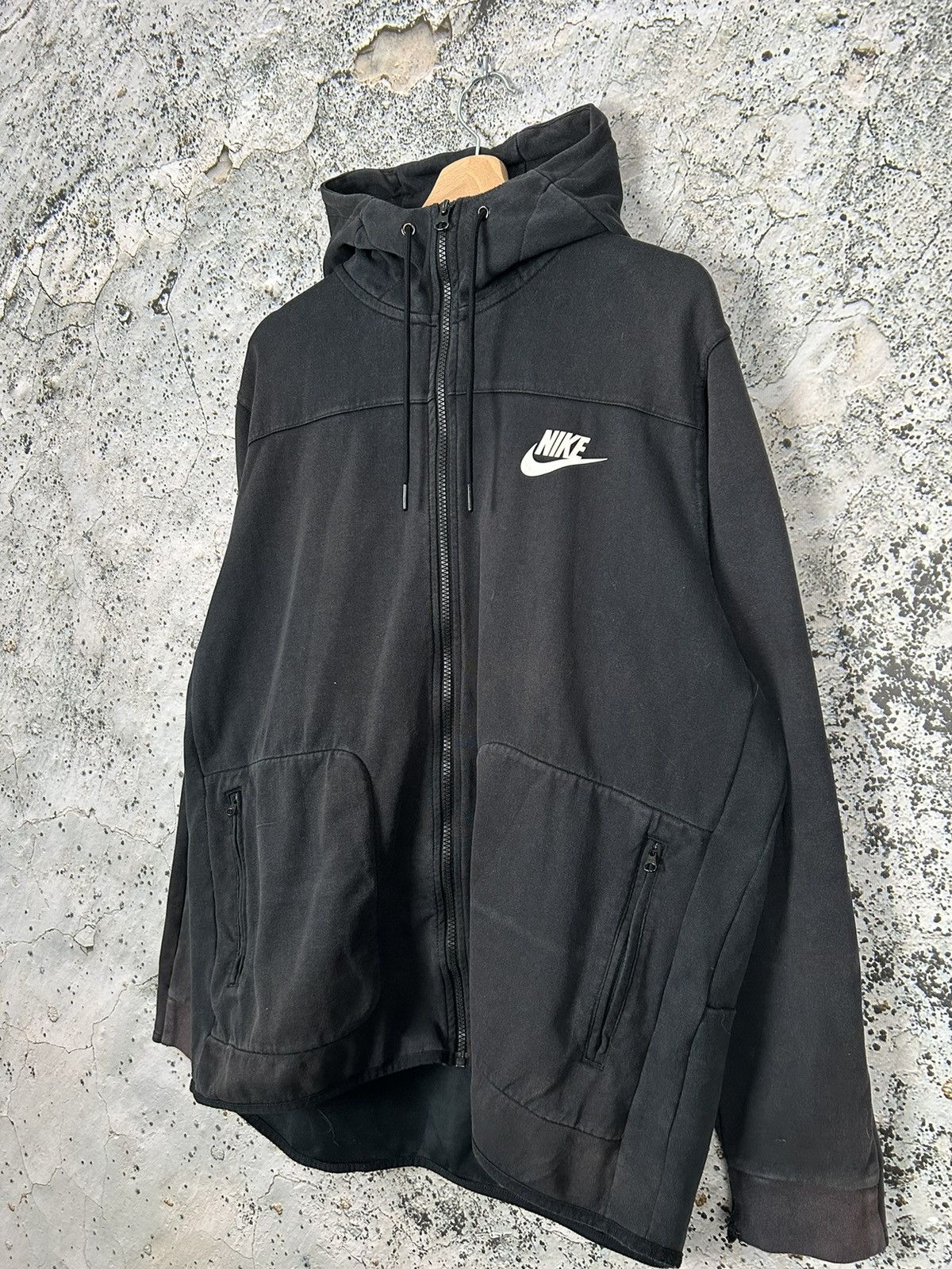 Nike Nike Black Tech Fleece Streetwear Hype Drill Rap Hoodie 00s Size US XL / EU 56 / 4 - 2 Thumbnail